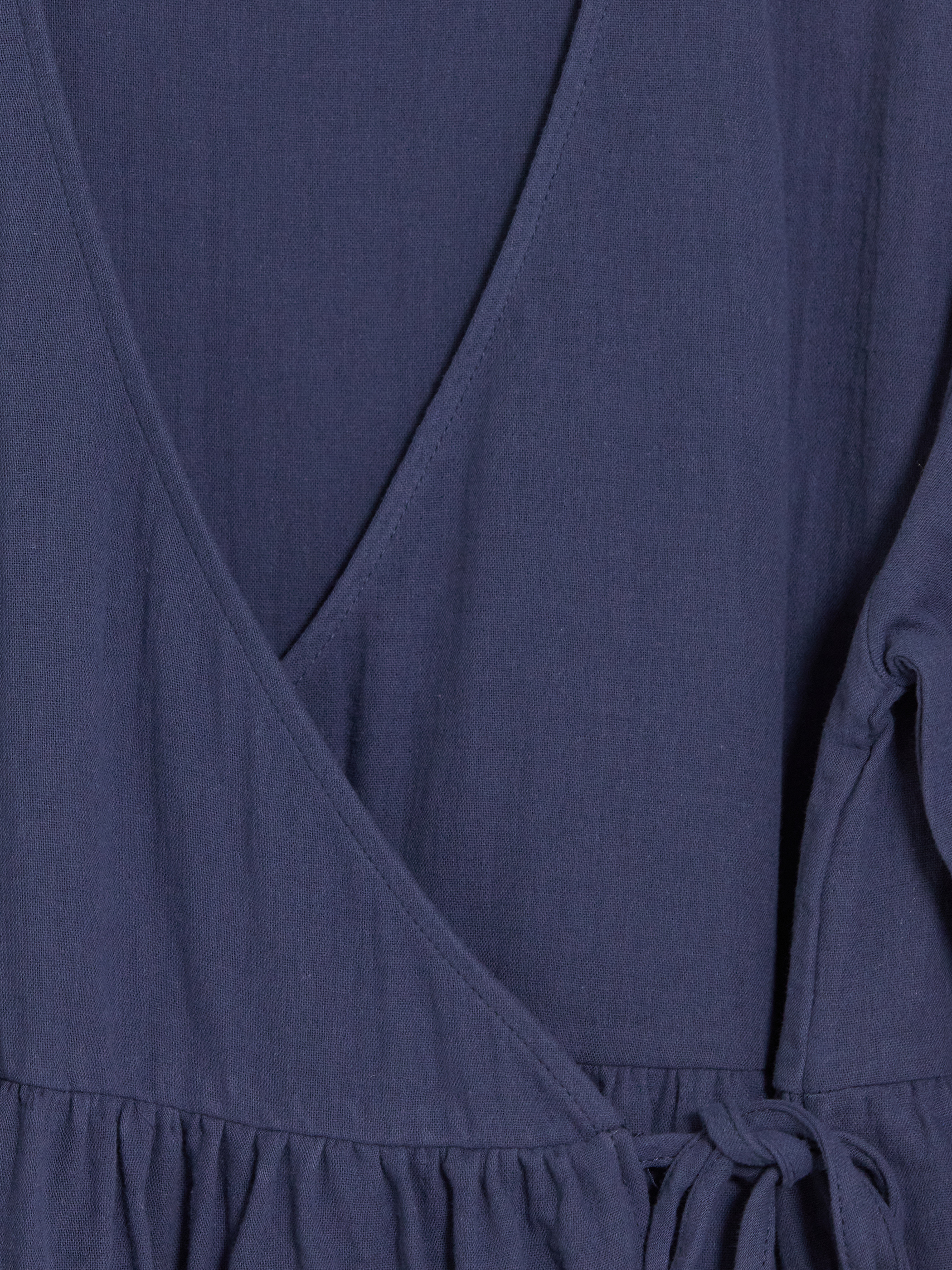 LCW Modest Kruvaze Yaka Dokulu Kadın Kimono görsel 7