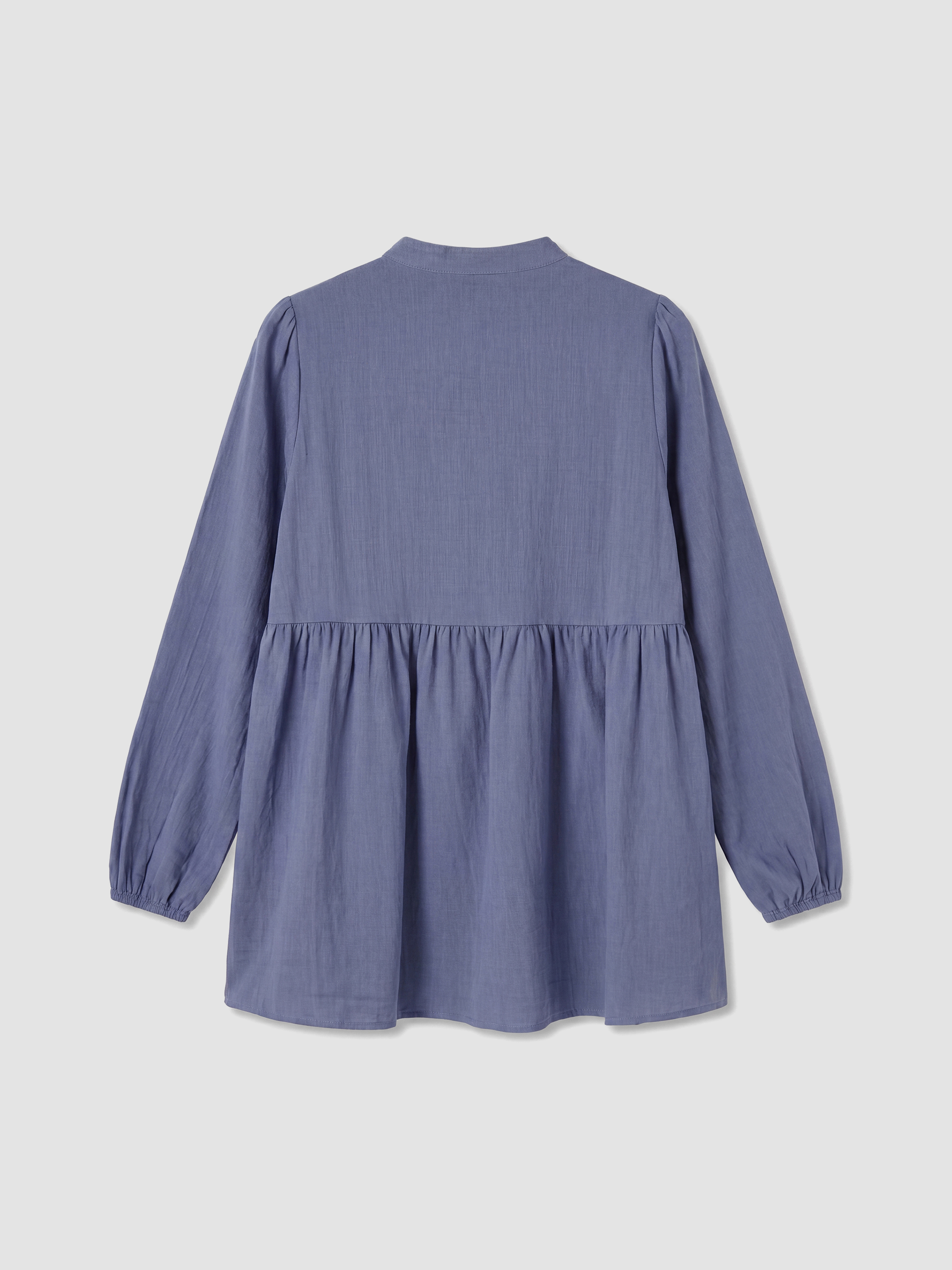 LCW Modest Büzgülü Kadın Müslin Tunik görsel 7