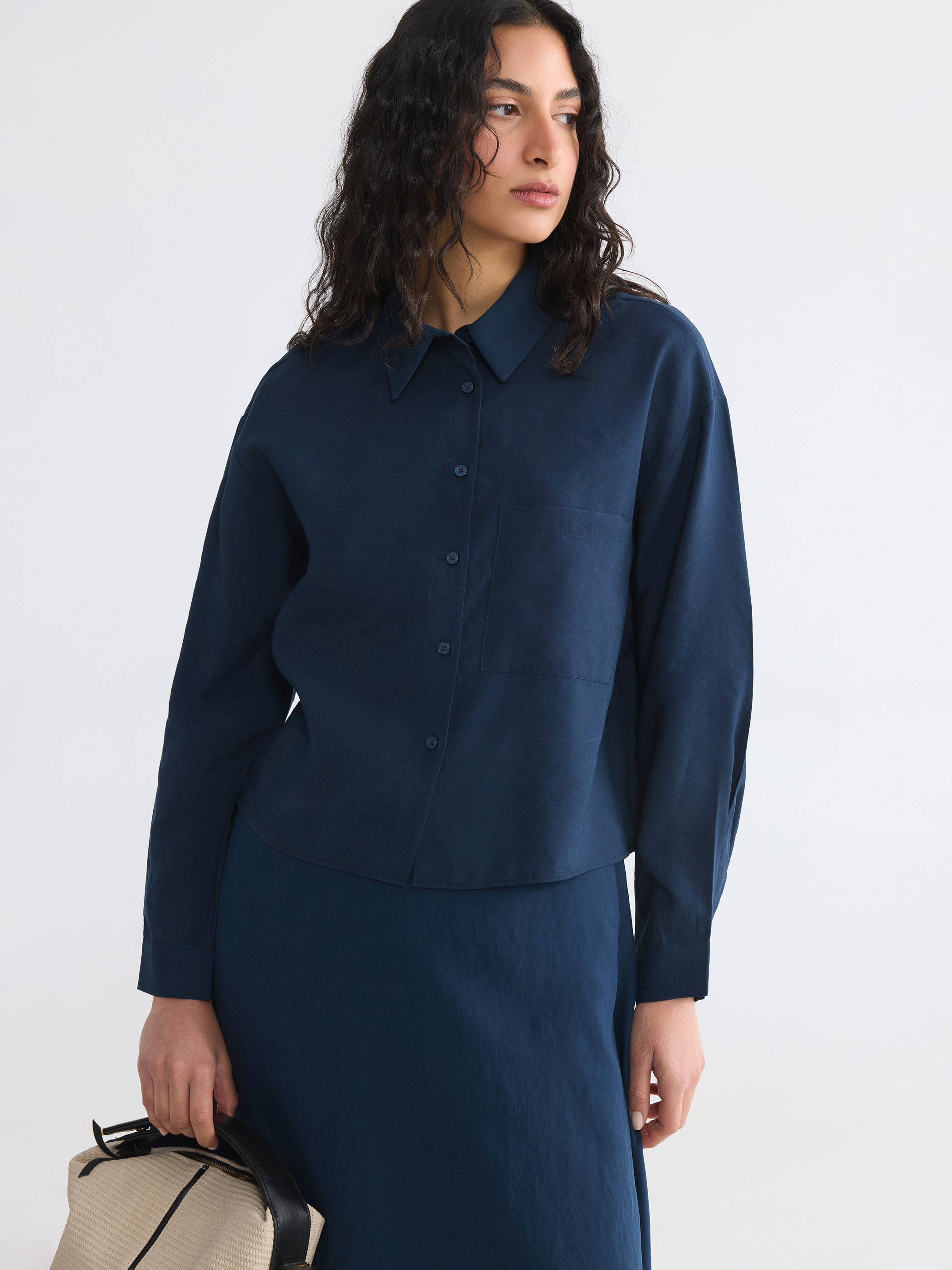 LCW Modest Modal Karışımlı Kadın Gömlek