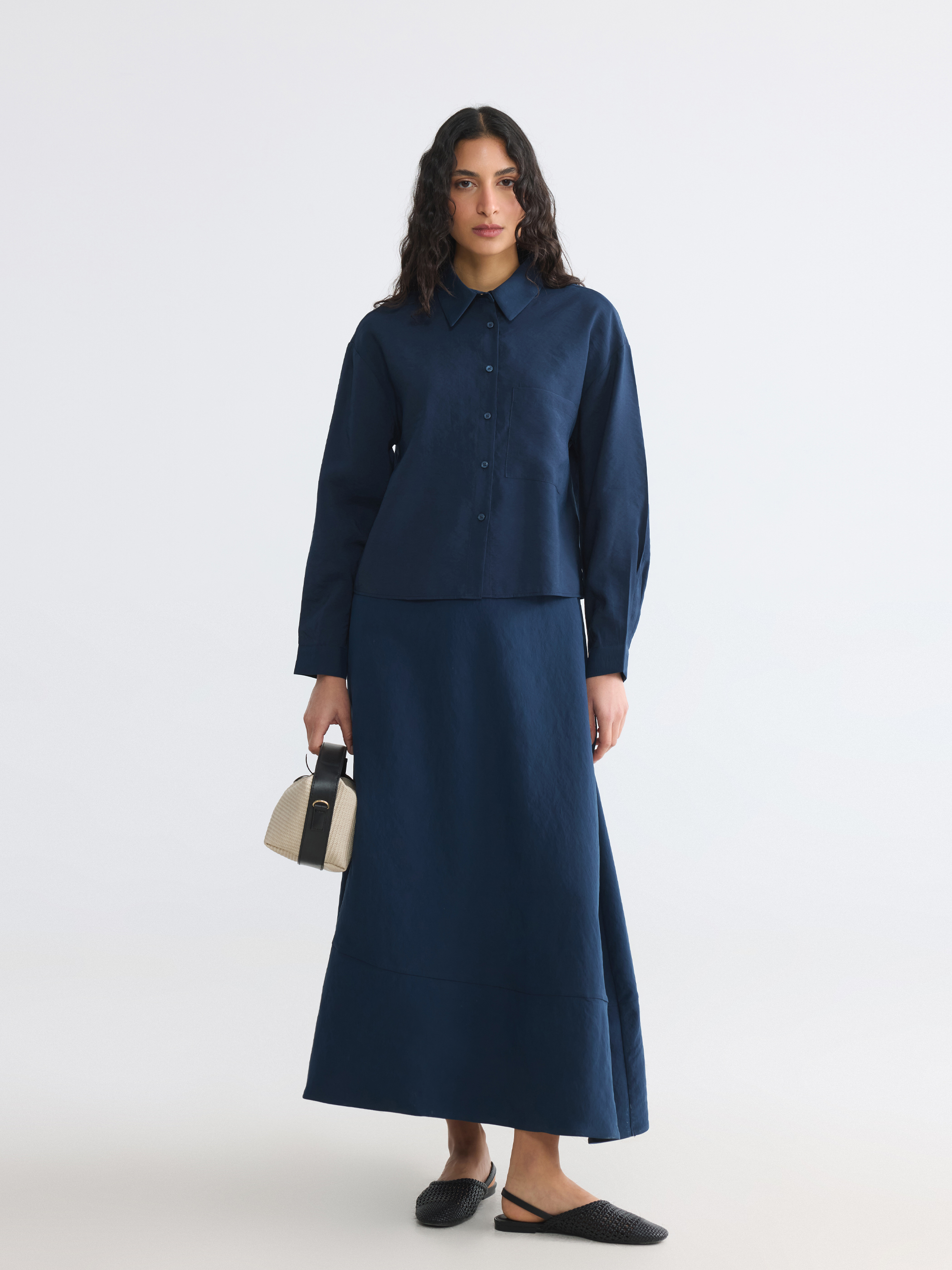 LCW Modest Modal Karışımlı Kadın Gömlek görsel 2