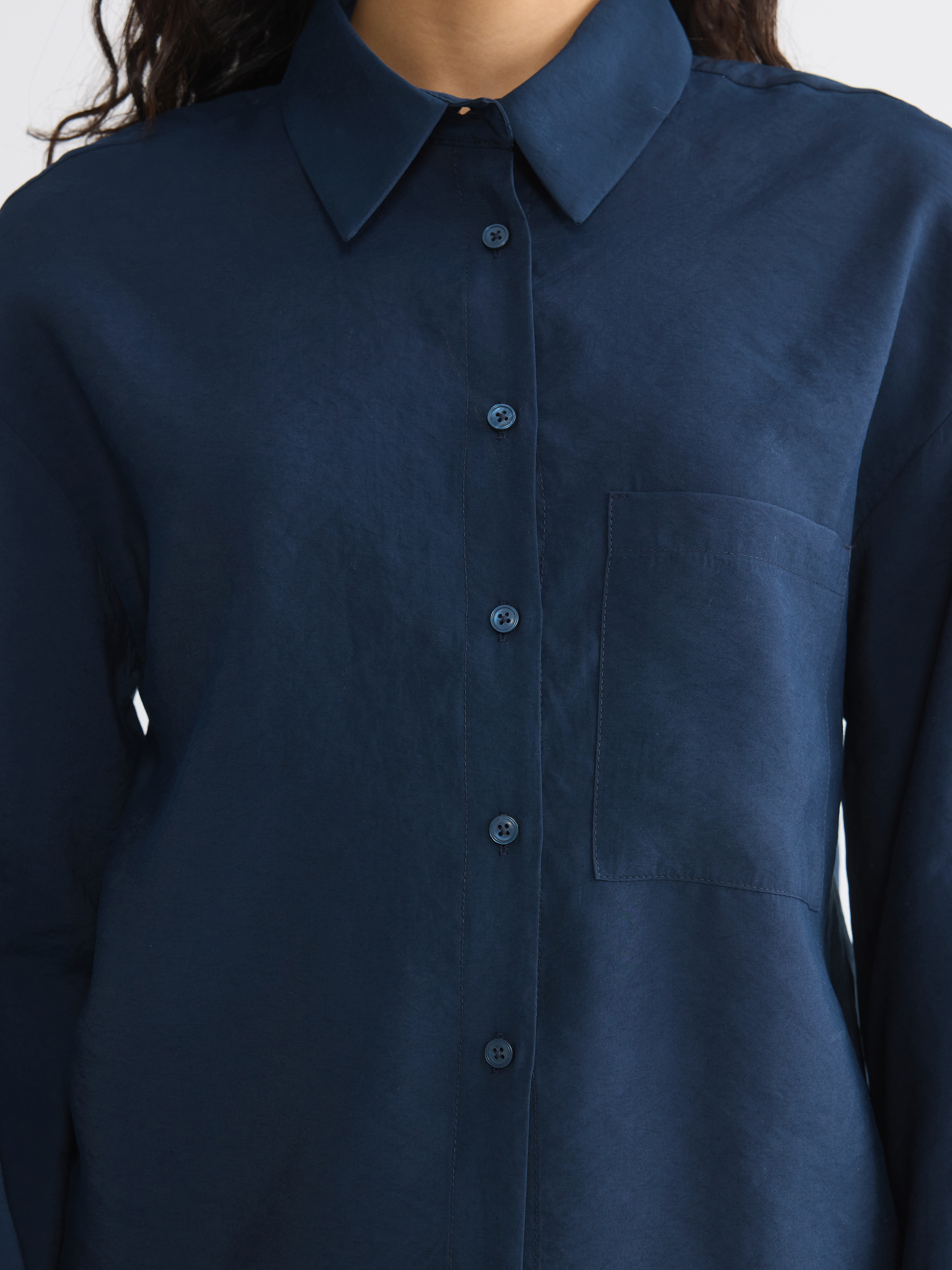 LCW Modest Modal Karışımlı Kadın Gömlek görsel 3