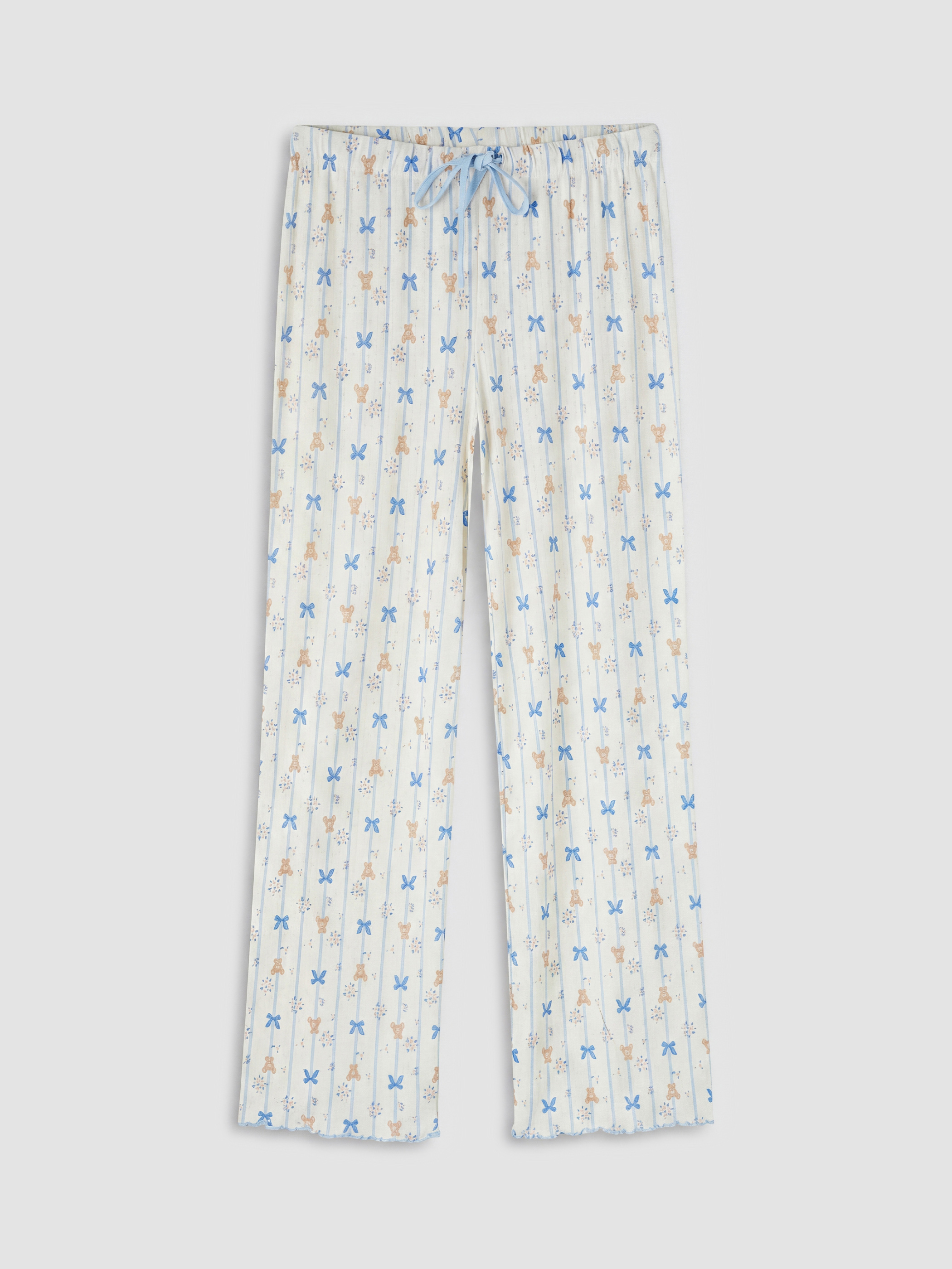 LCW DREAM V Yaka Baskılı Hamile Pijama Takımı görsel 7