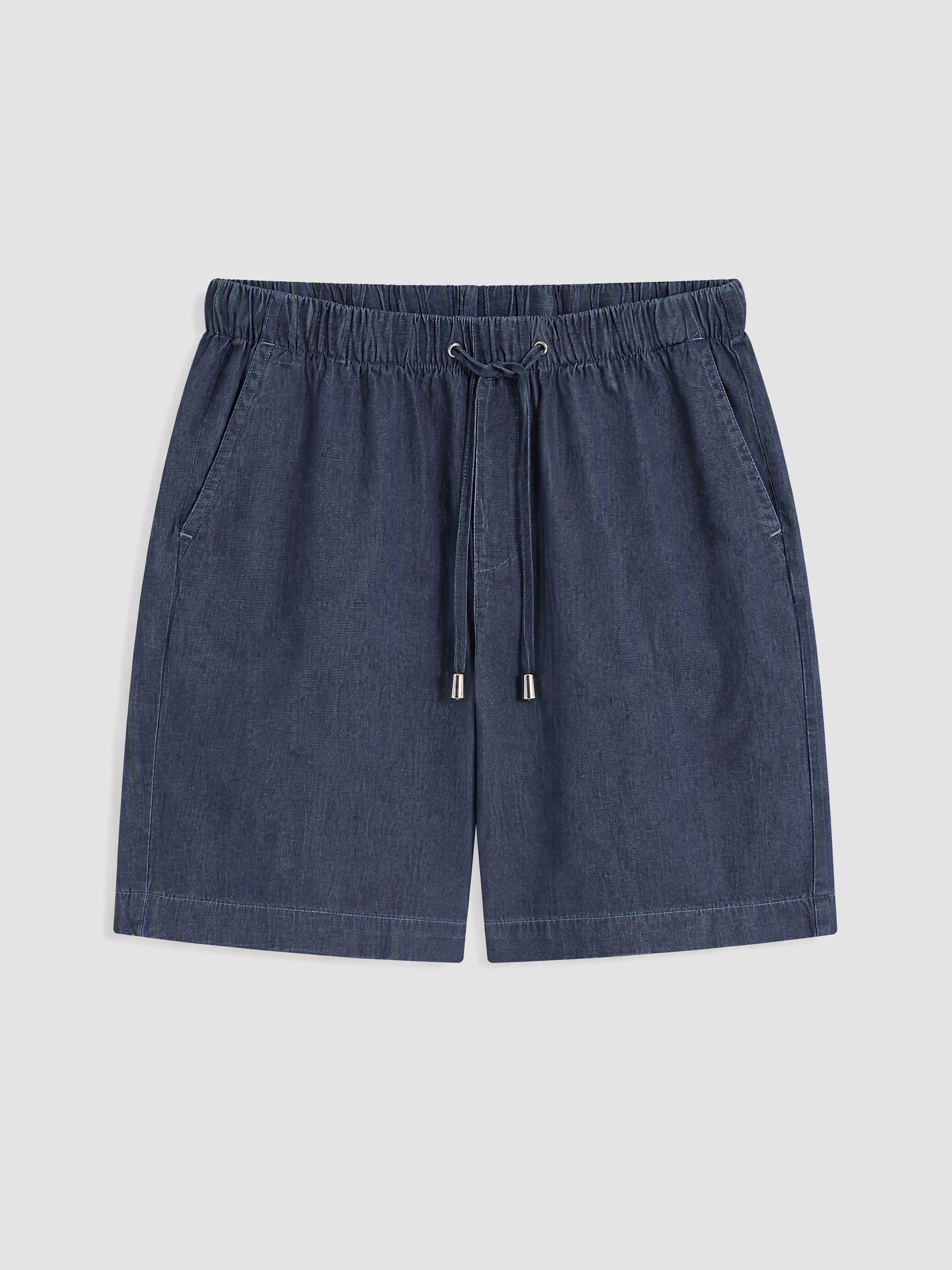 LCW Comfort Beli Lastikli Kadın Jean Şort görsel 5