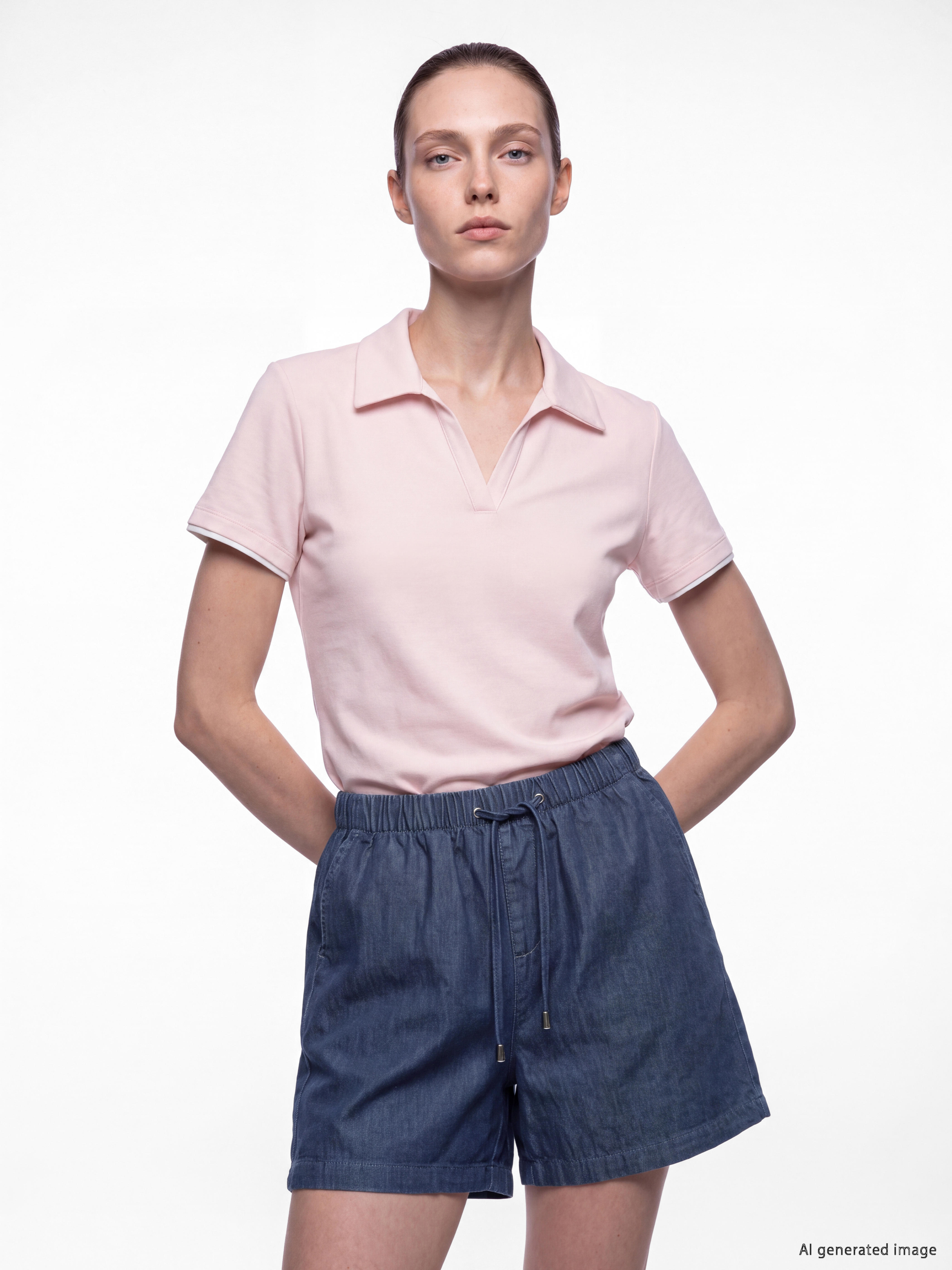 LCW Comfort Beli Lastikli Kadın Jean Şort