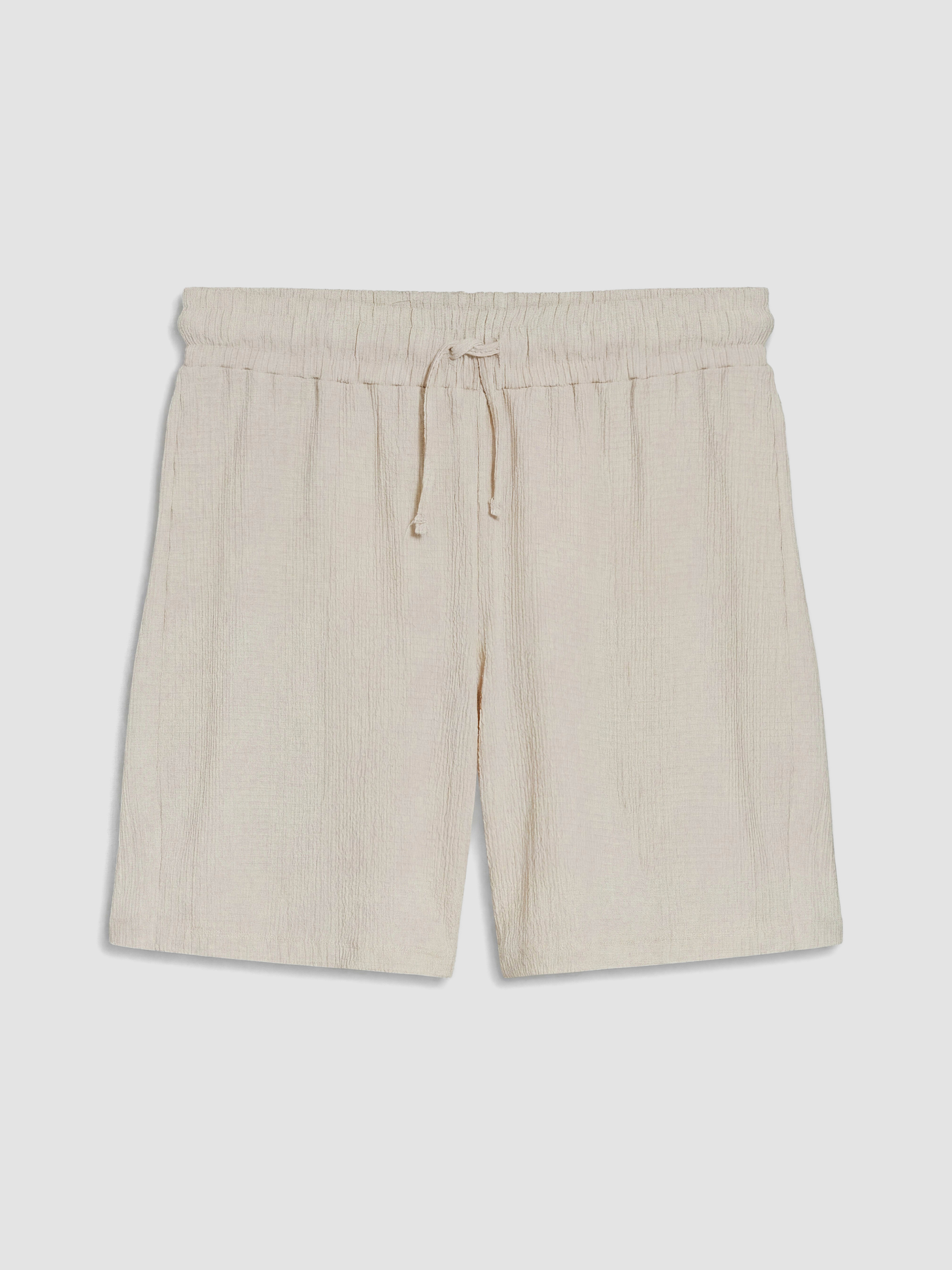 LCW Comfort Beli Lastikli Dokulu Kadın Şort görsel 5