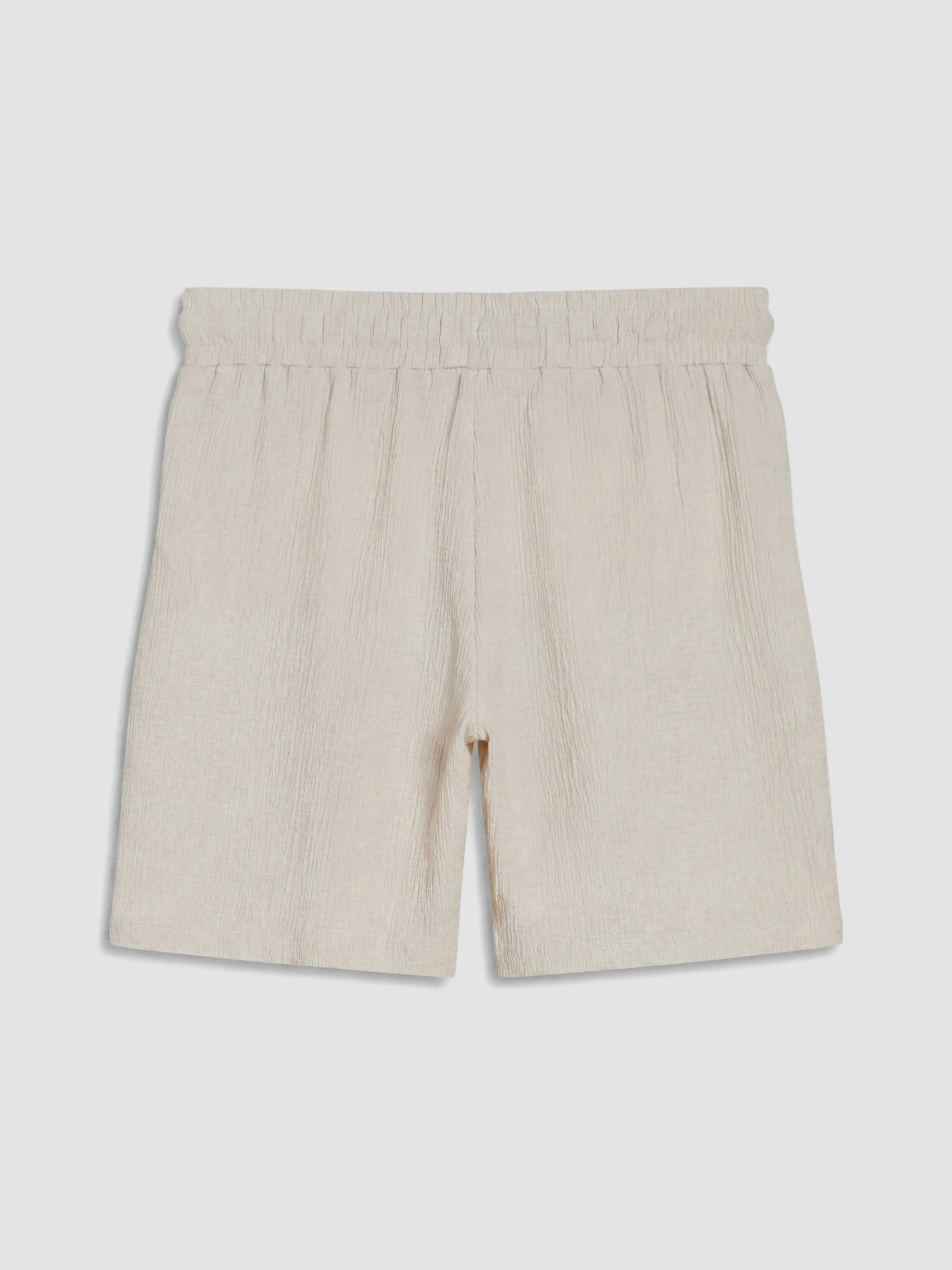 LCW Comfort Beli Lastikli Dokulu Kadın Şort görsel 7