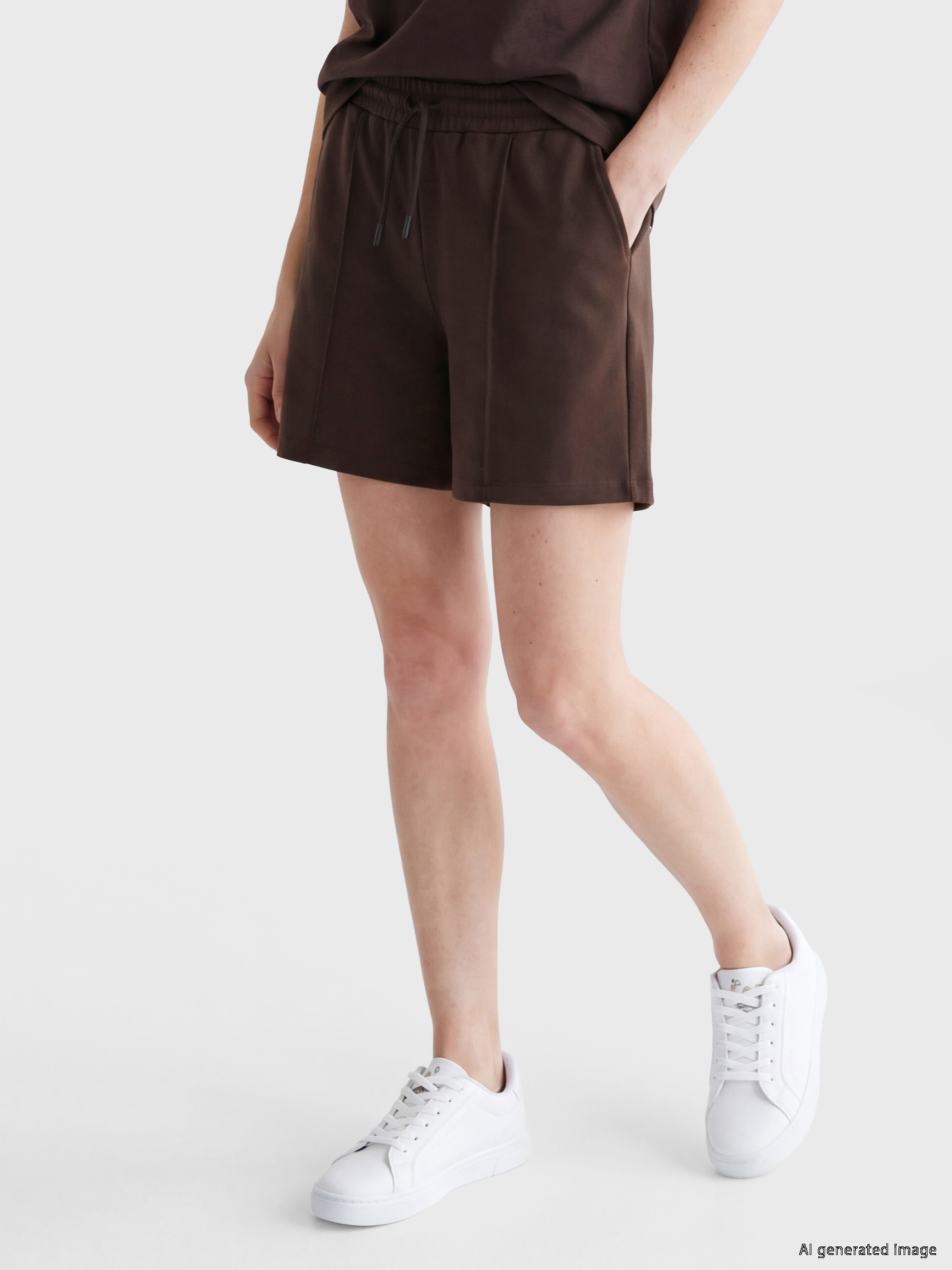 LCW Comfort Beli Lastikli Soft Touch Kadın Şort görsel 4