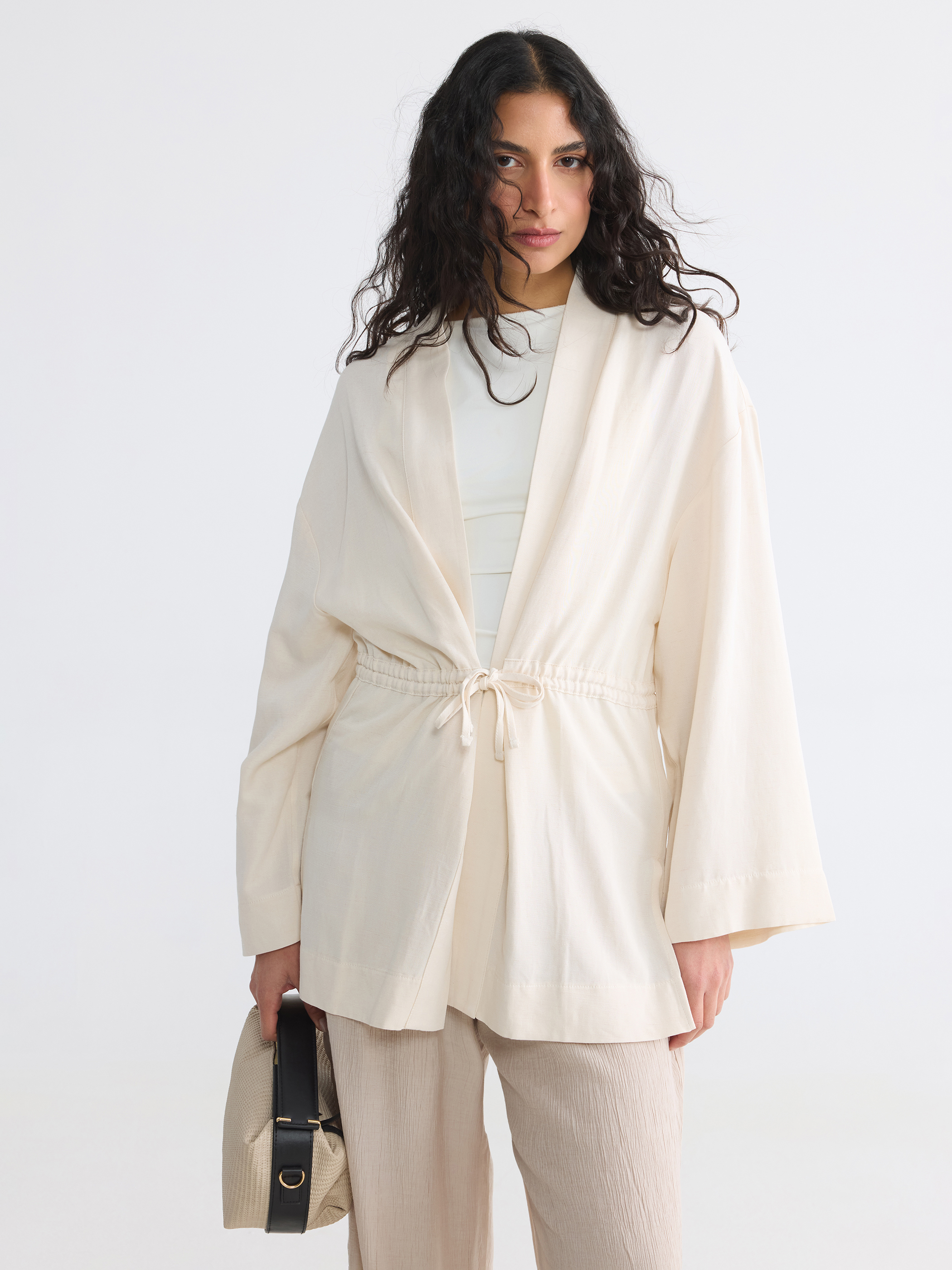 LCW Modest V Yaka Kadın Kimono