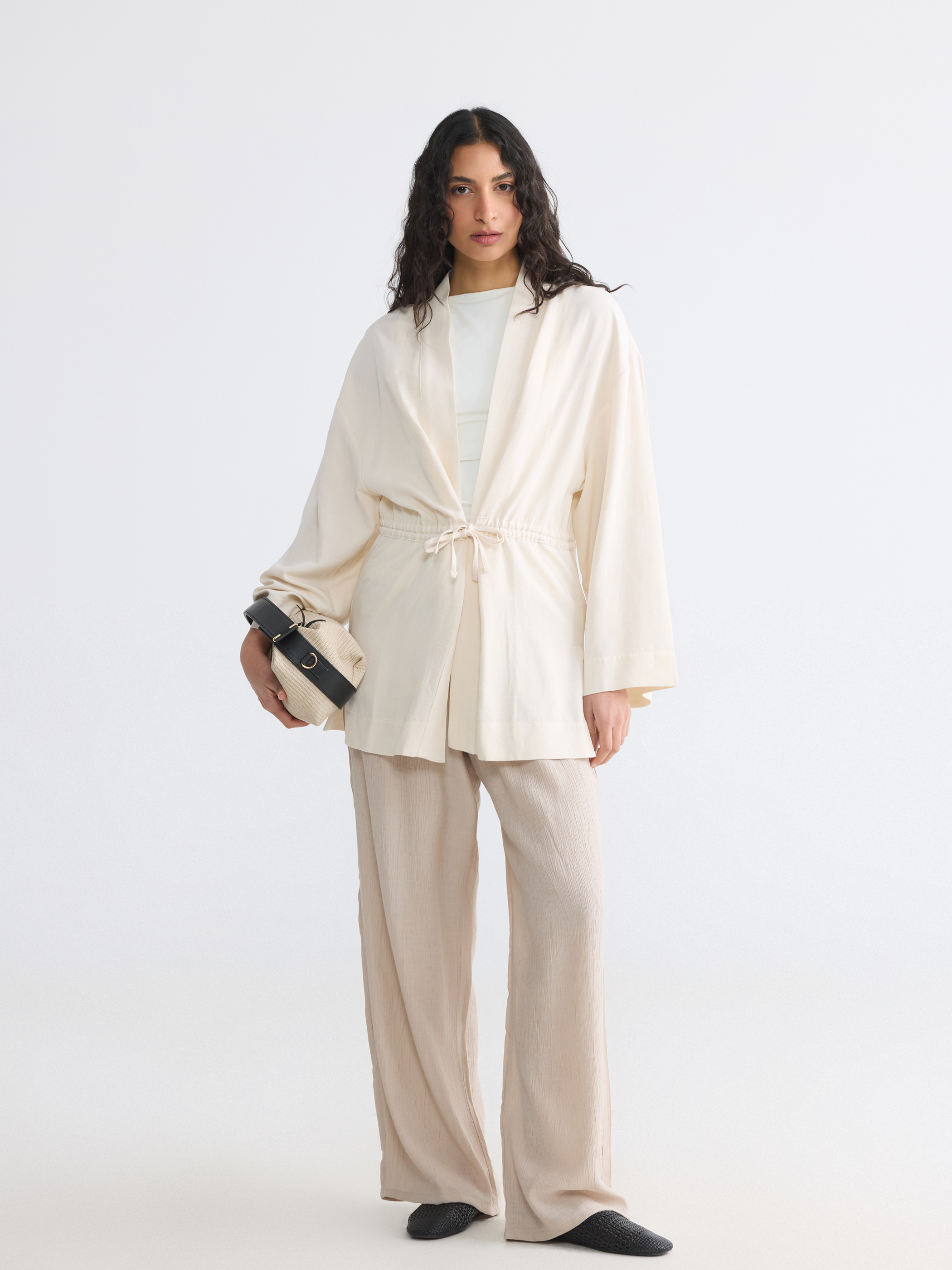LCW Modest V Yaka Kadın Kimono görsel 2