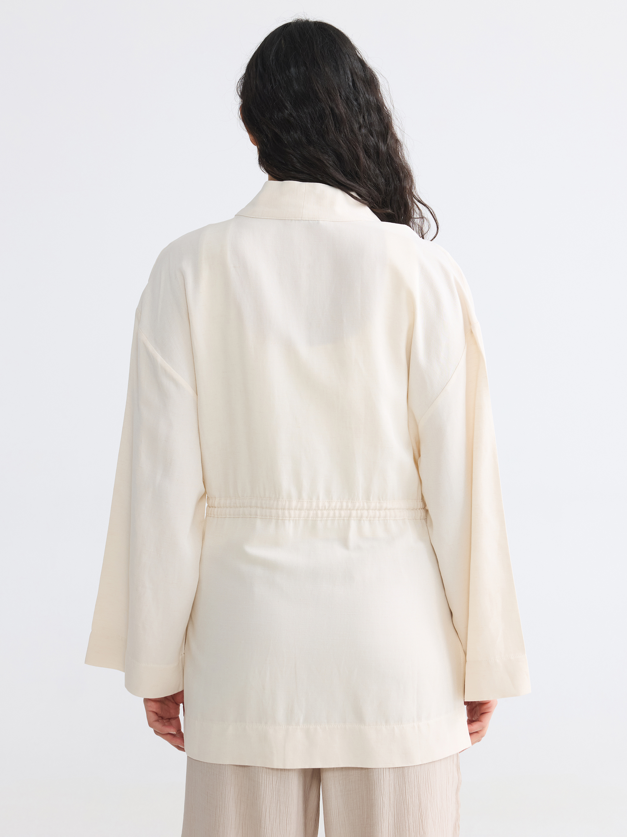 LCW Modest V Yaka Kadın Kimono görsel 4