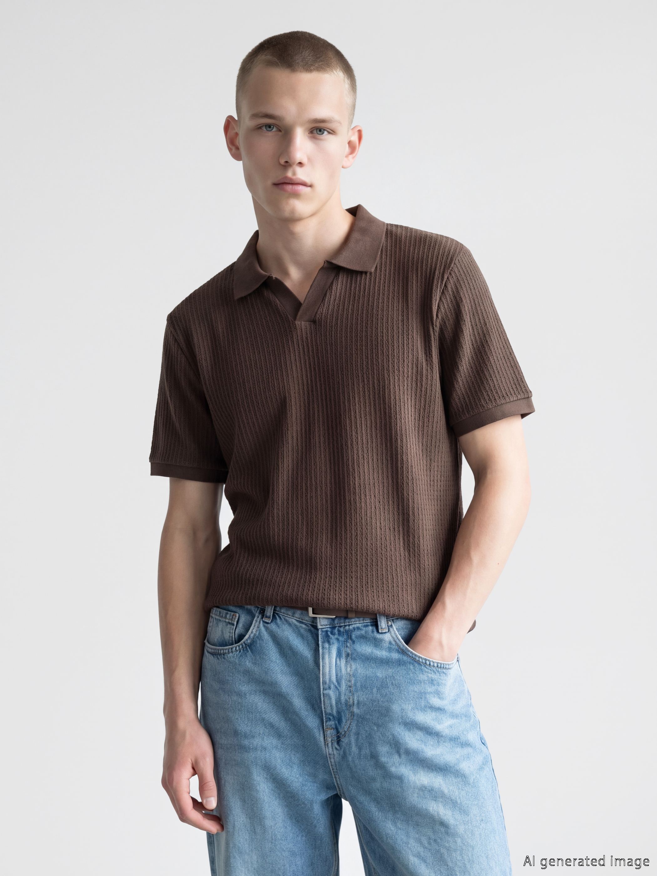 XSIDE Polo Yaka Penye Erkek Tişört