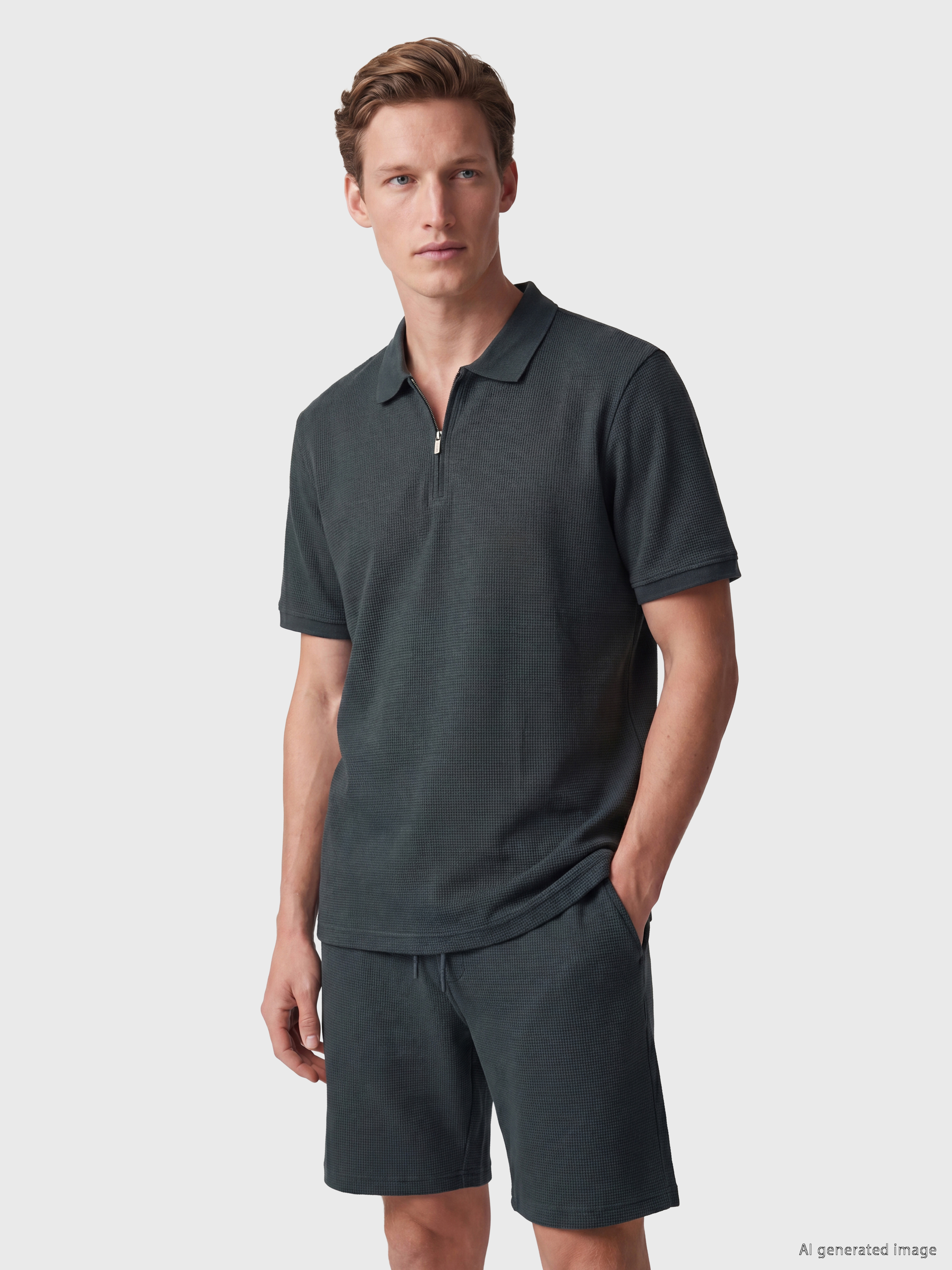 SOUTHBLUE Polo Yaka Dokulu Erkek Tişört