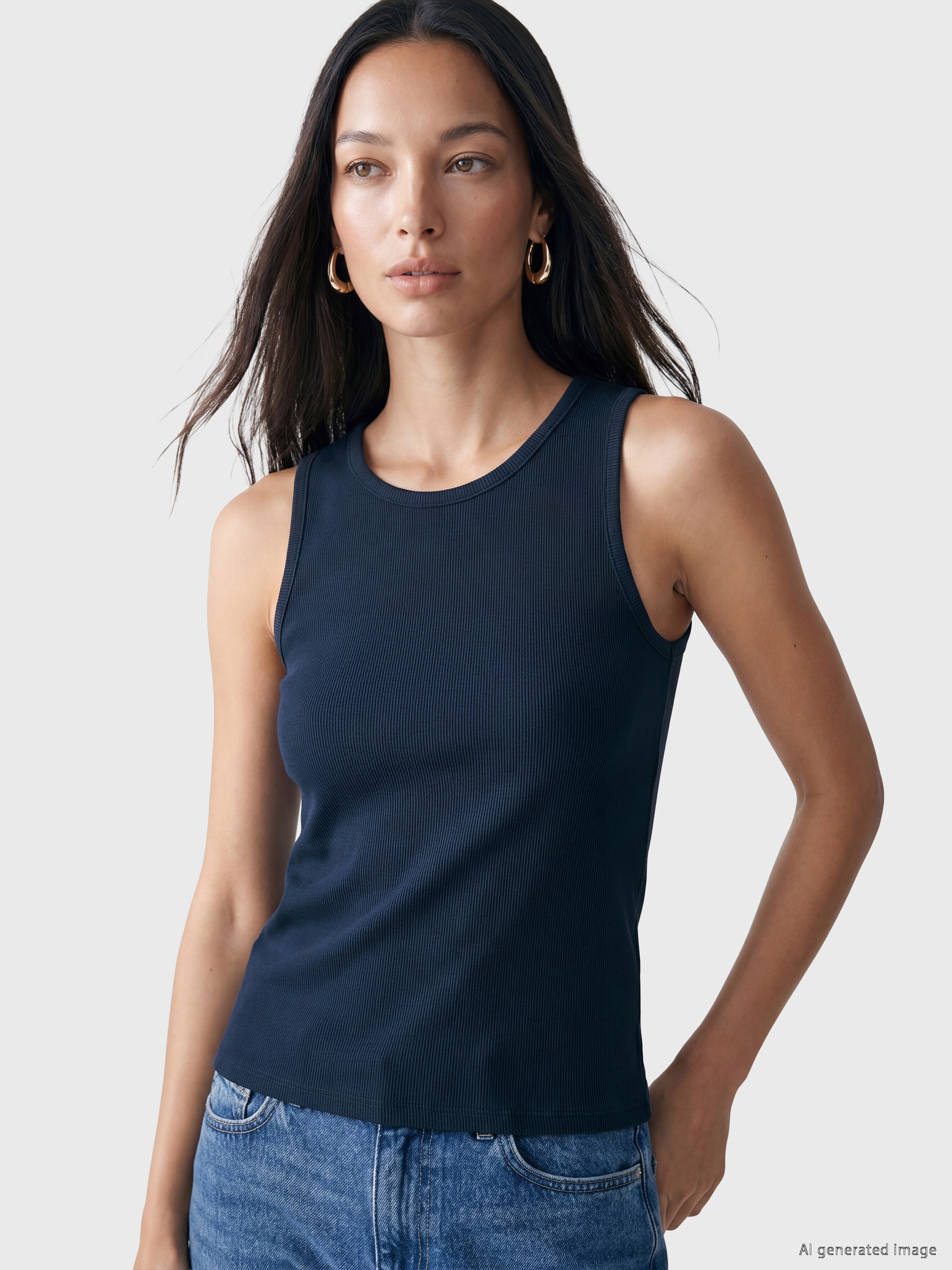 LCW Comfort Bisiklet Yaka Kadın Atlet görsel 2