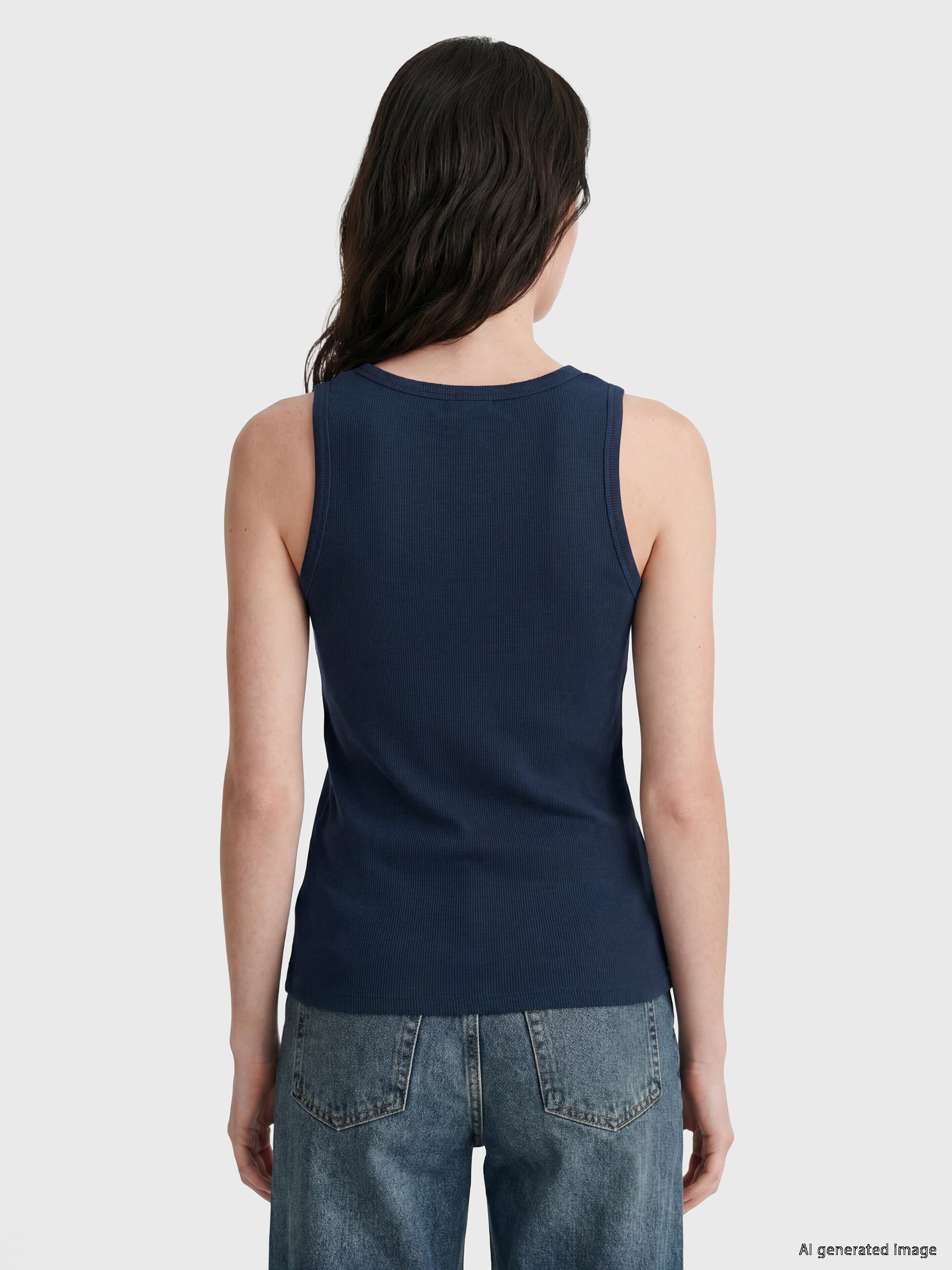 LCW Comfort Bisiklet Yaka Kadın Atlet görsel 5