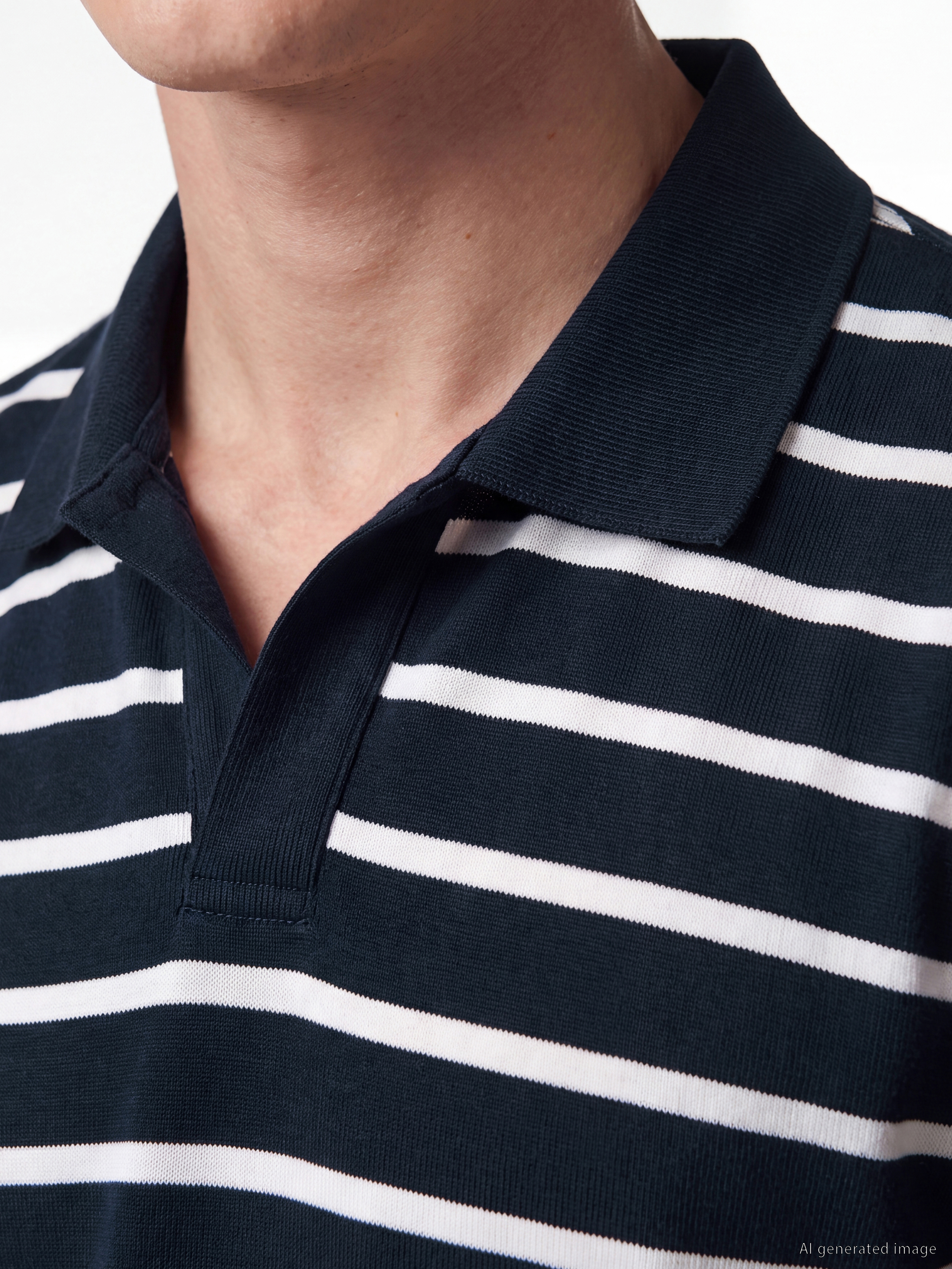 SOUTHBLUE Polo Yaka Çizgili Erkek Tişört görsel 3