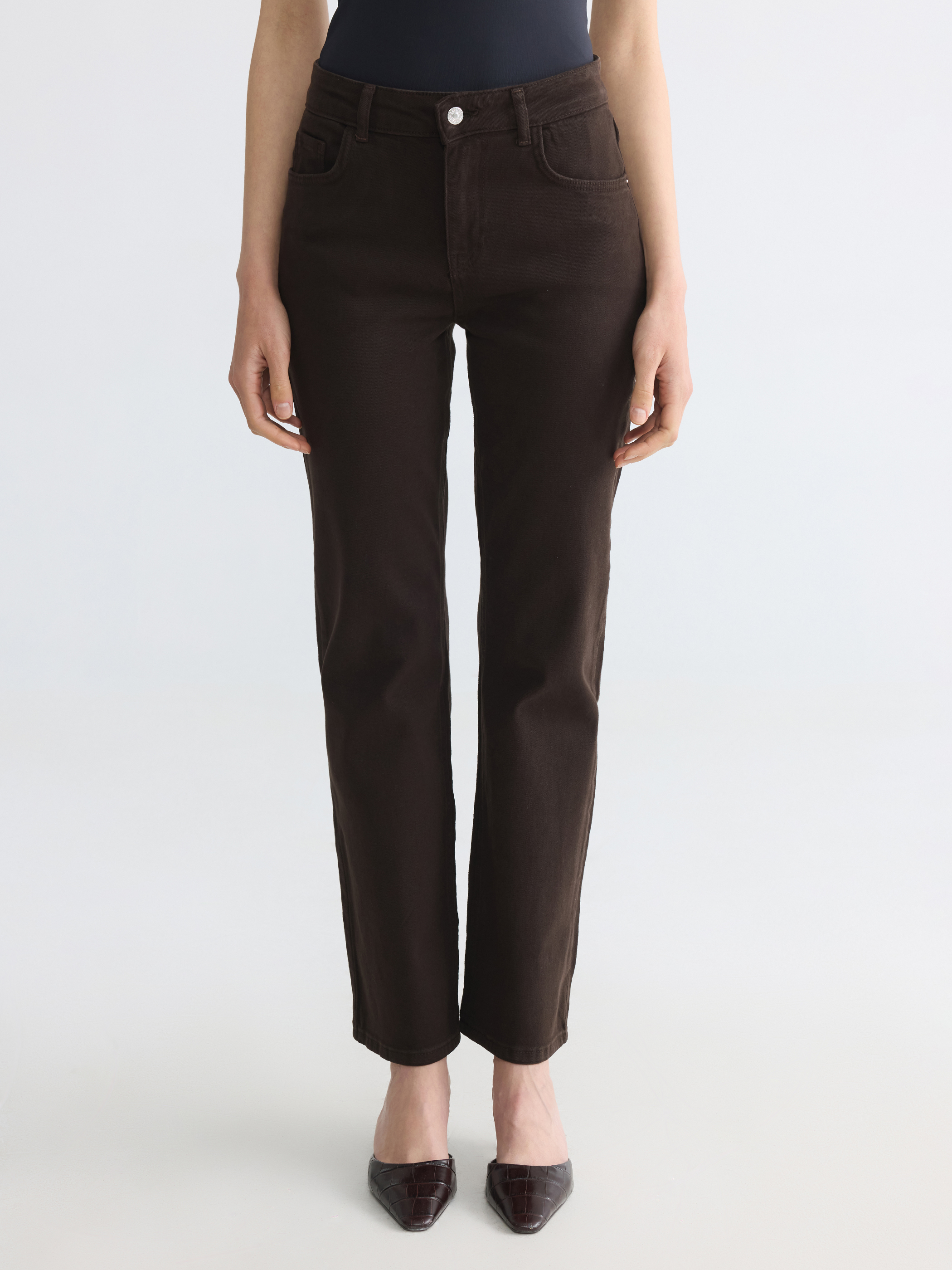 LCWAIKIKI Classic Straight Fit Kadın Jean Pantolon görsel 2