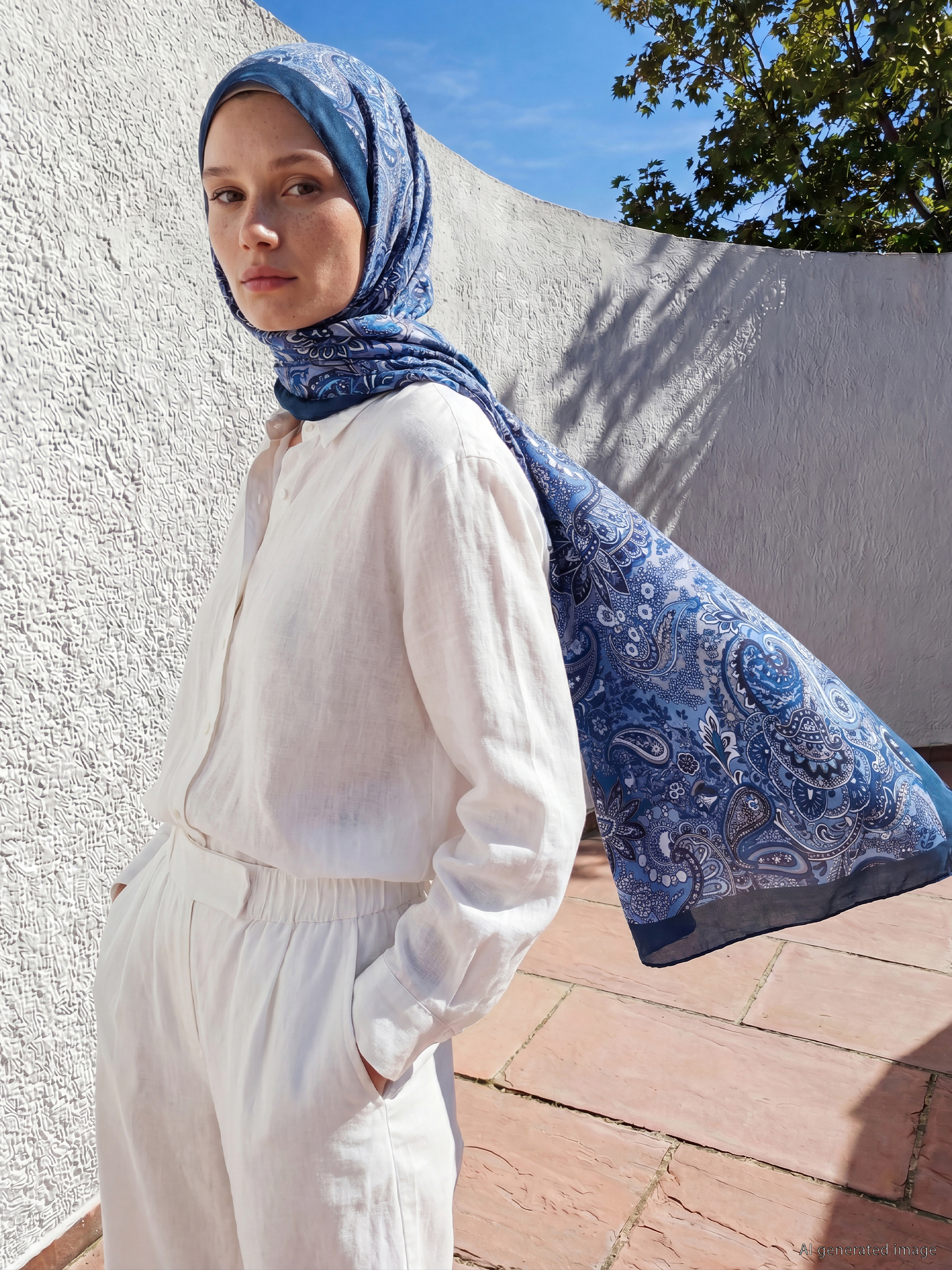 LCW Modest Desenli Kadın Şal