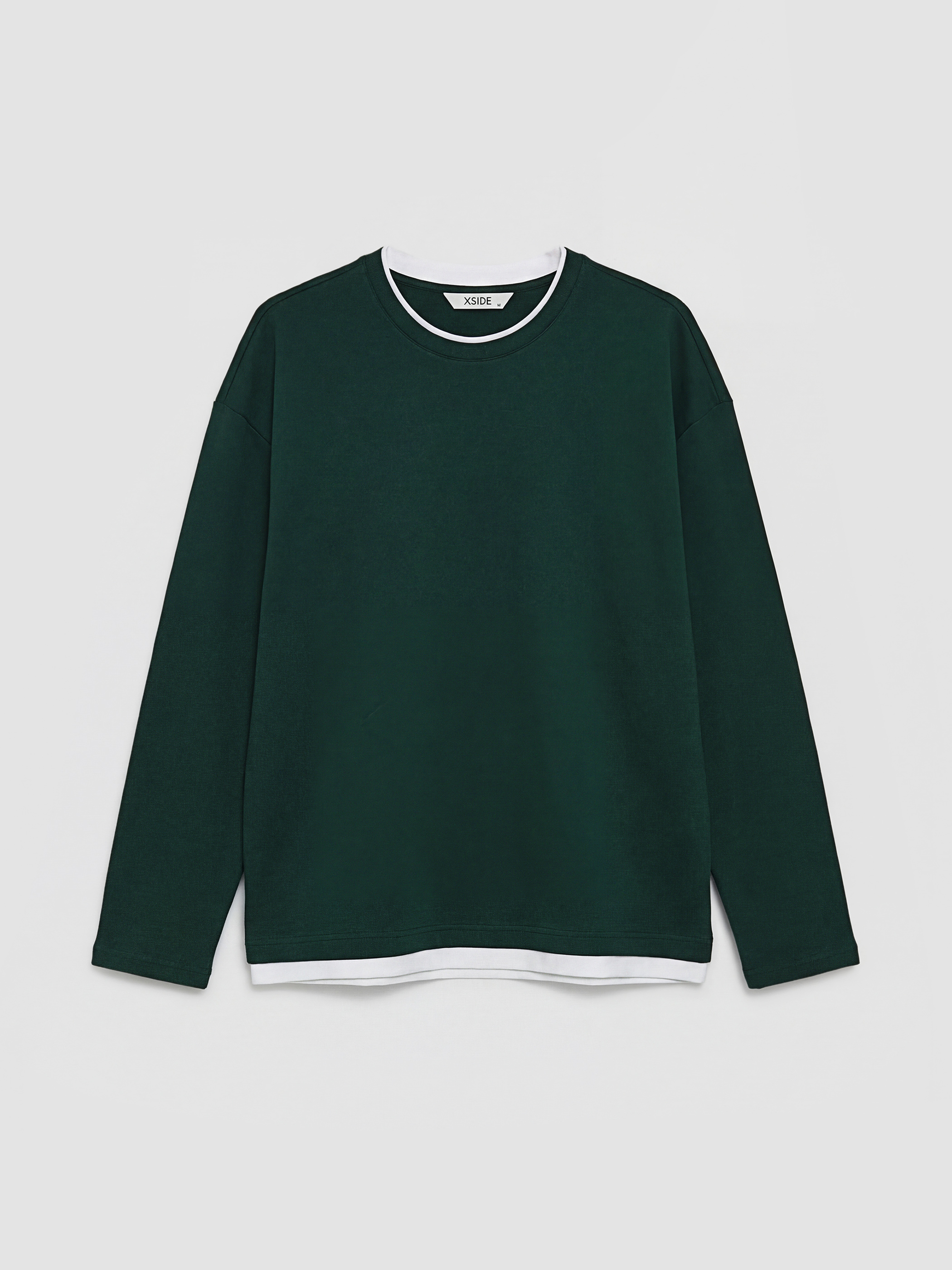 XSIDE Bisiklet Yaka Katman Görünümlü Erkek Sweatshirt görsel 5