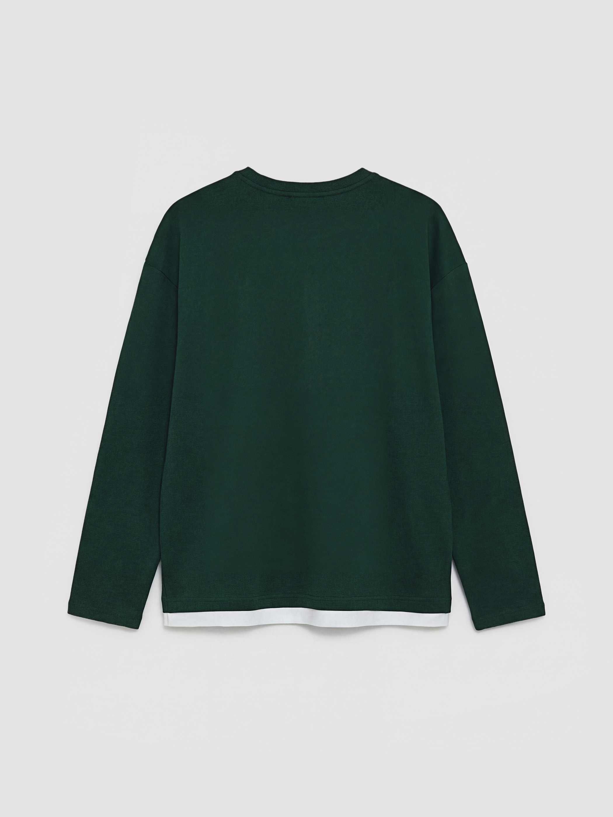 XSIDE Bisiklet Yaka Katman Görünümlü Erkek Sweatshirt görsel 6