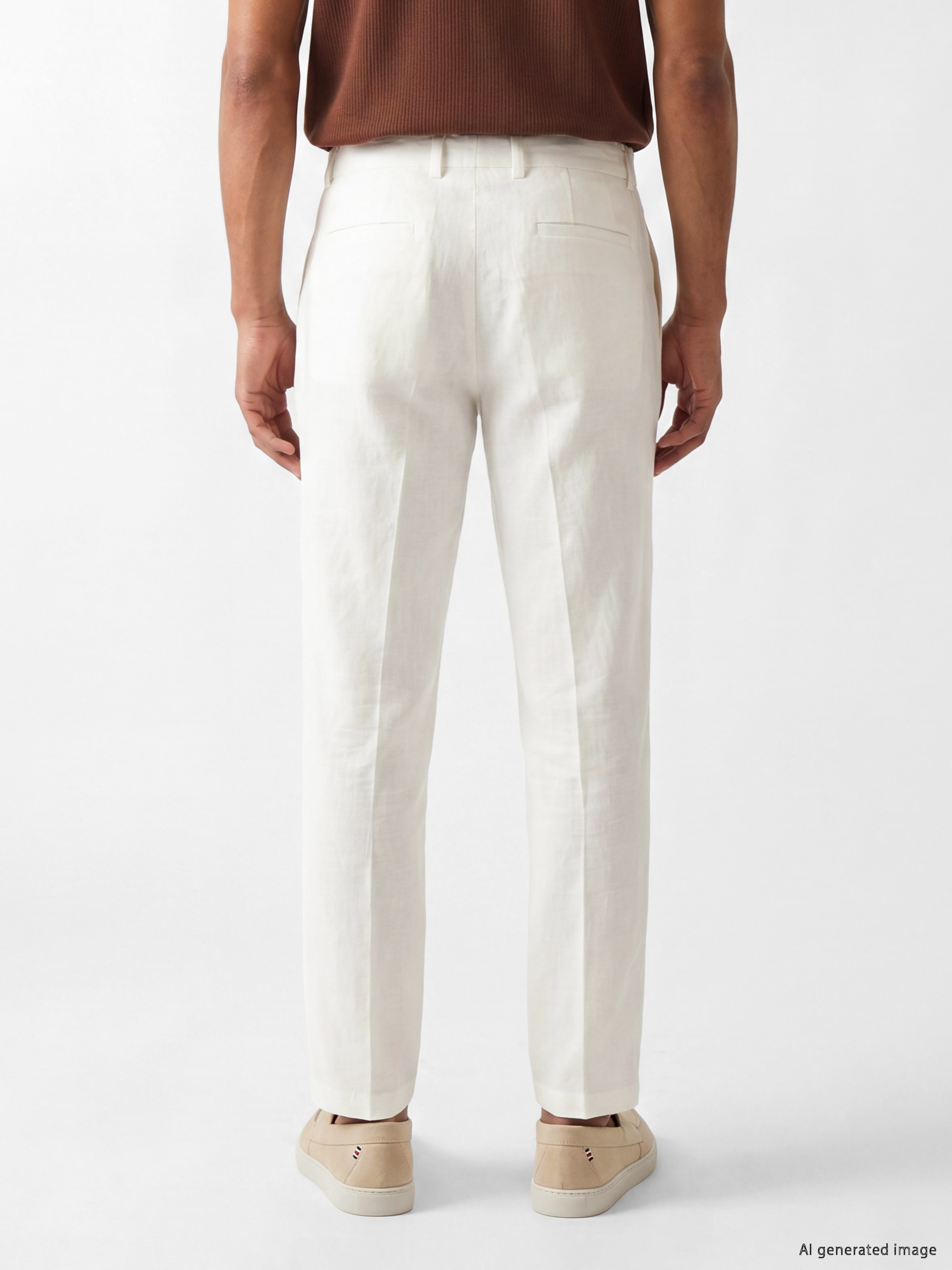 LCW Vision Regular Fit Keten Karışımlı Erkek Pantolon görsel 5