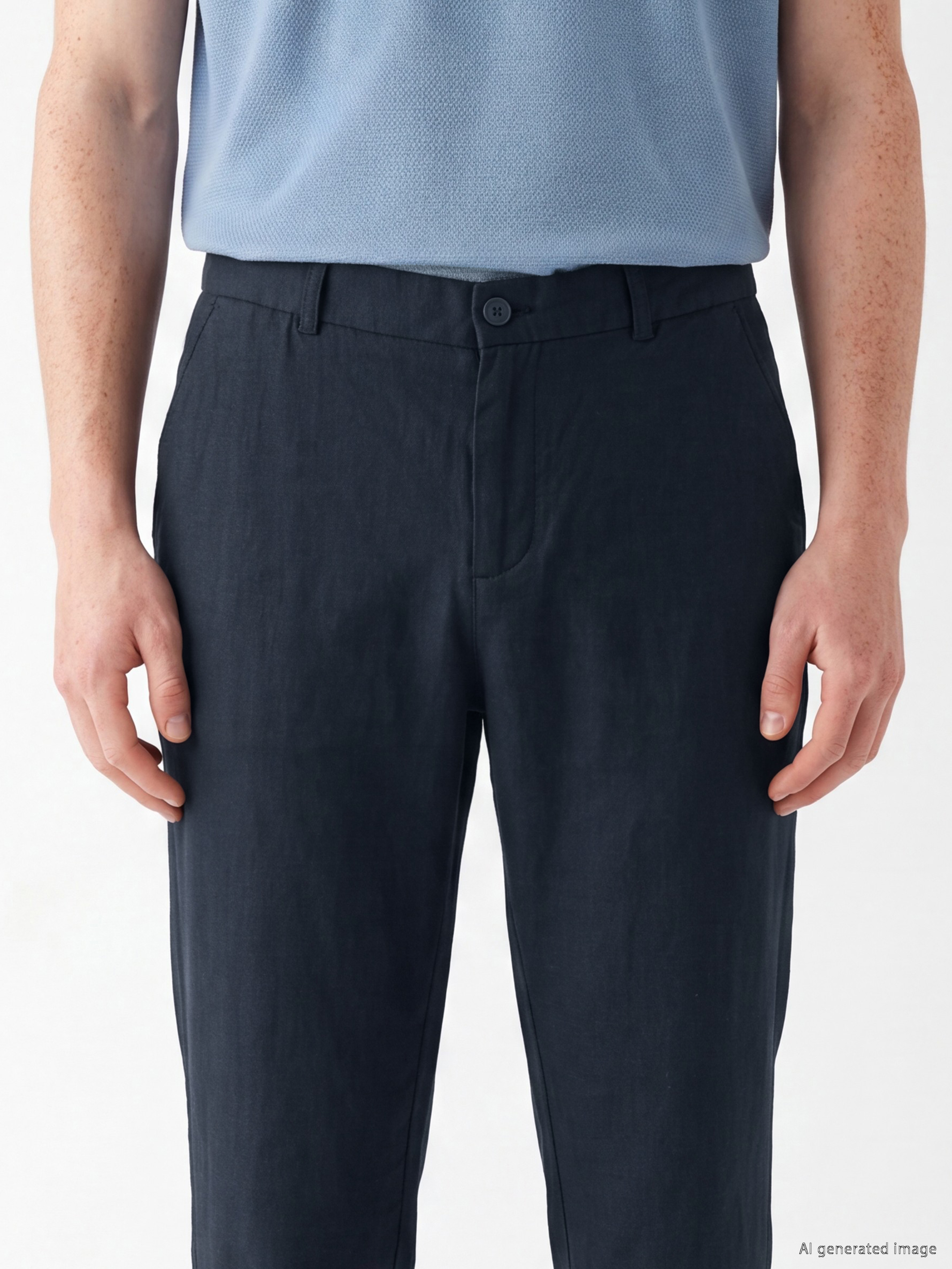 LCW Vision Regular Fit Keten Karışımlı Erkek Pantolon görsel 3