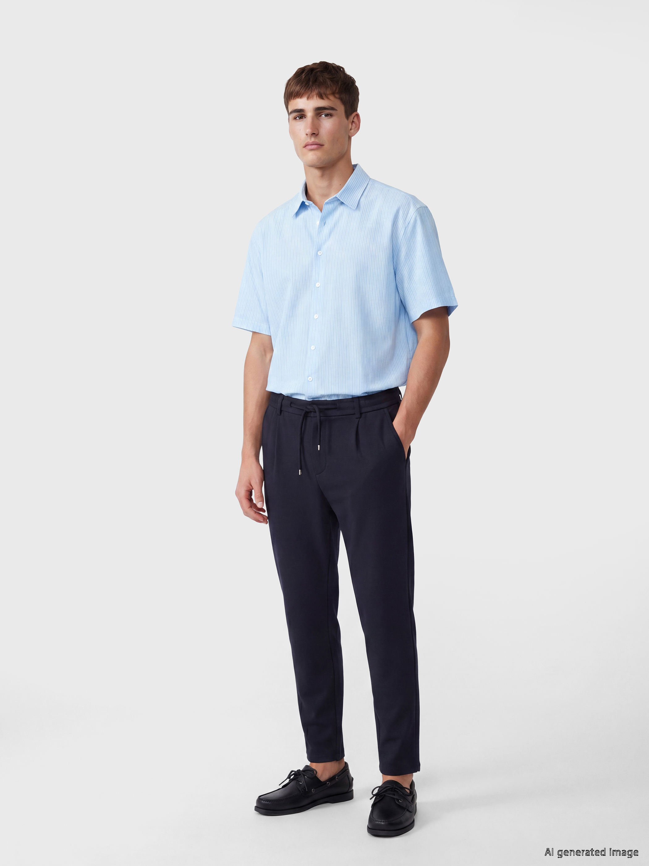 LCW Vision Regular Fit Çizgili Erkek Gömlek görsel 2
