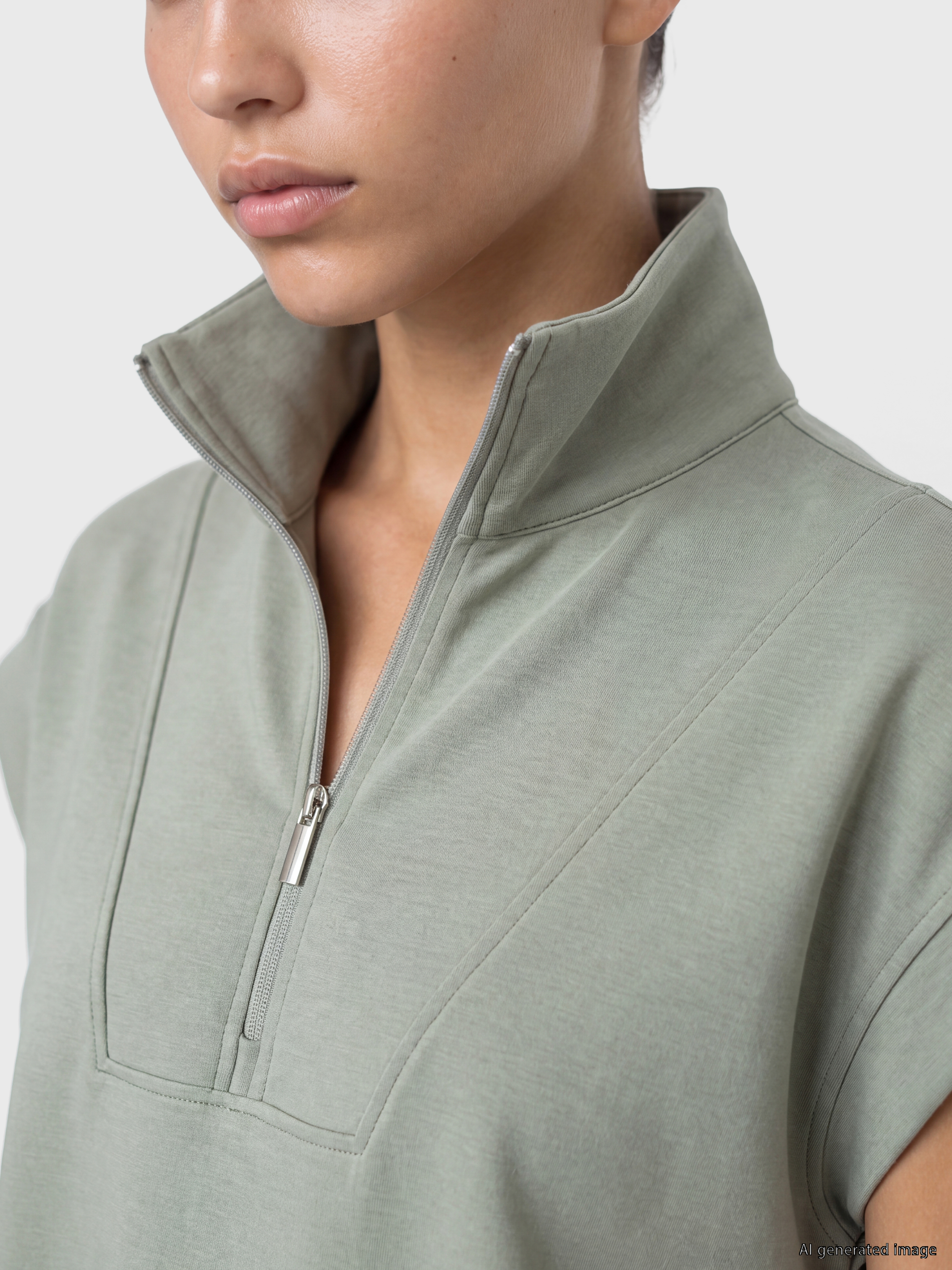 KOOR SPORT Oversize Soft Touch Kadın Spor Tişört görsel 3