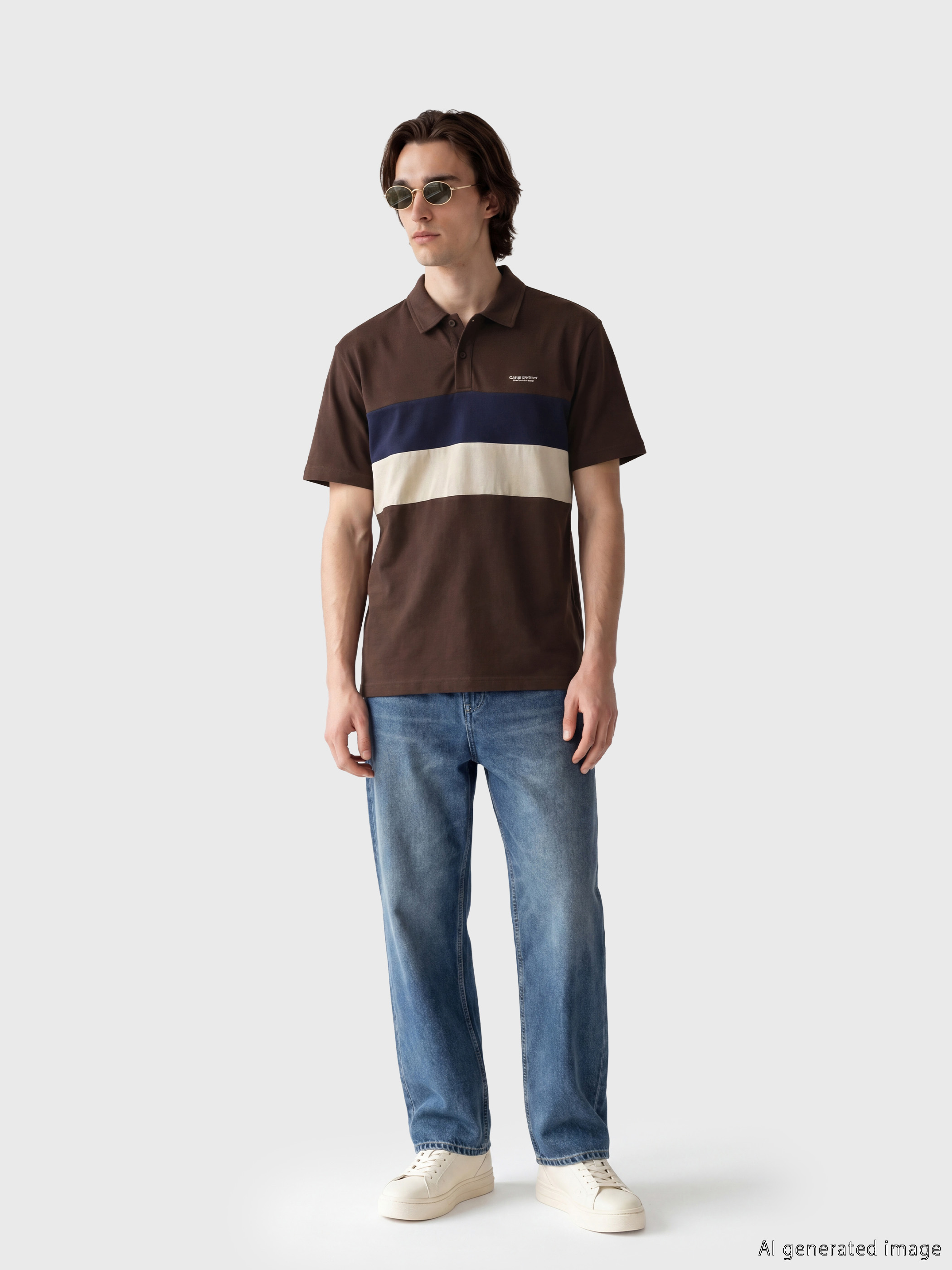 XSIDE Polo Yaka Penye Erkek Tişört görsel 2