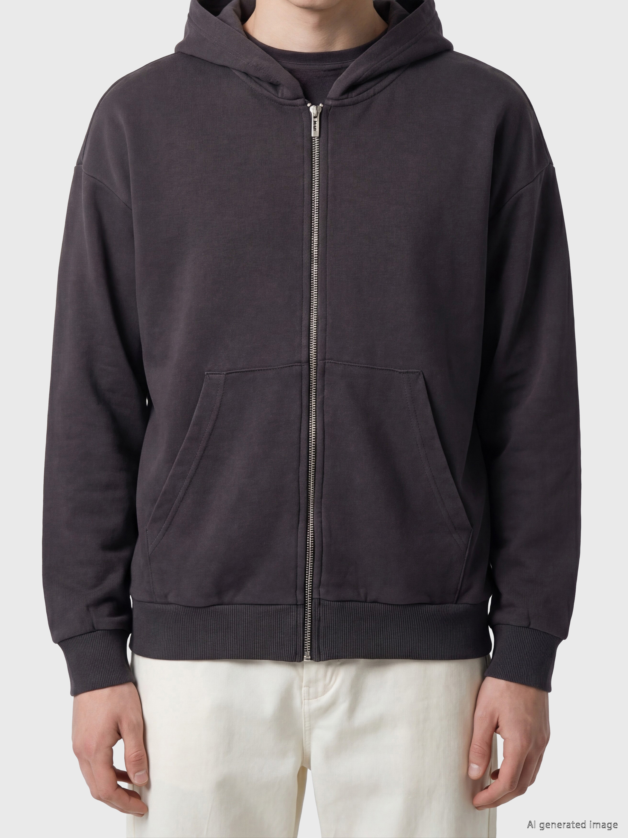XSIDE Kapüşonlu Erkek Fermuarlı Sweatshirt görsel 3