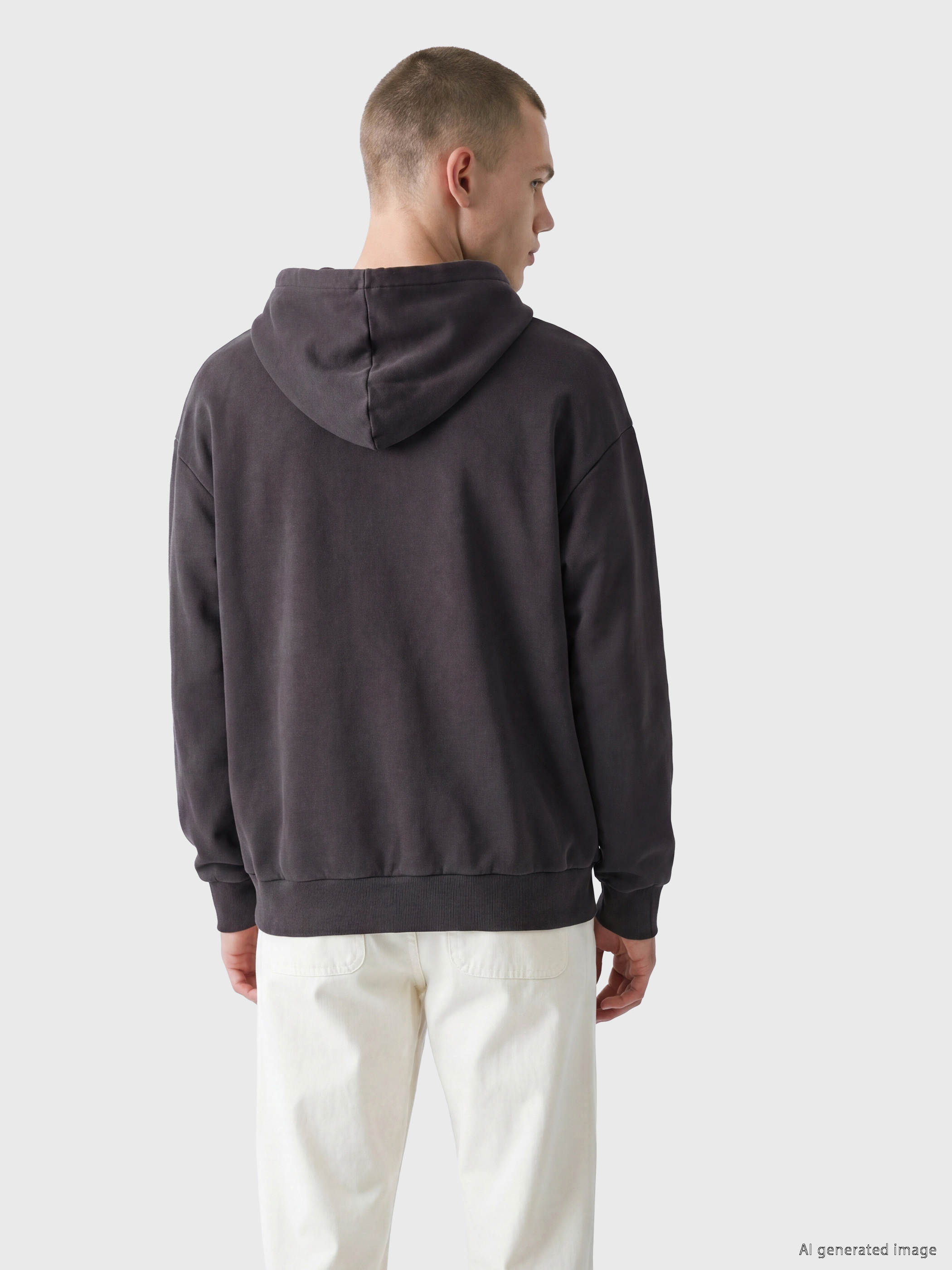 XSIDE Kapüşonlu Erkek Fermuarlı Sweatshirt görsel 4