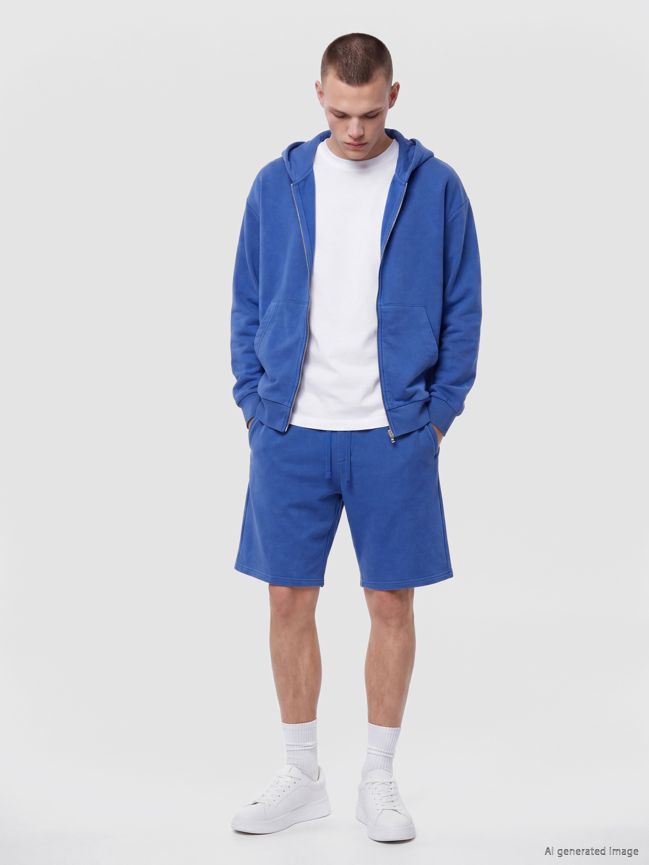 XSIDE Kapüşonlu Erkek Fermuarlı Sweatshirt görsel 2