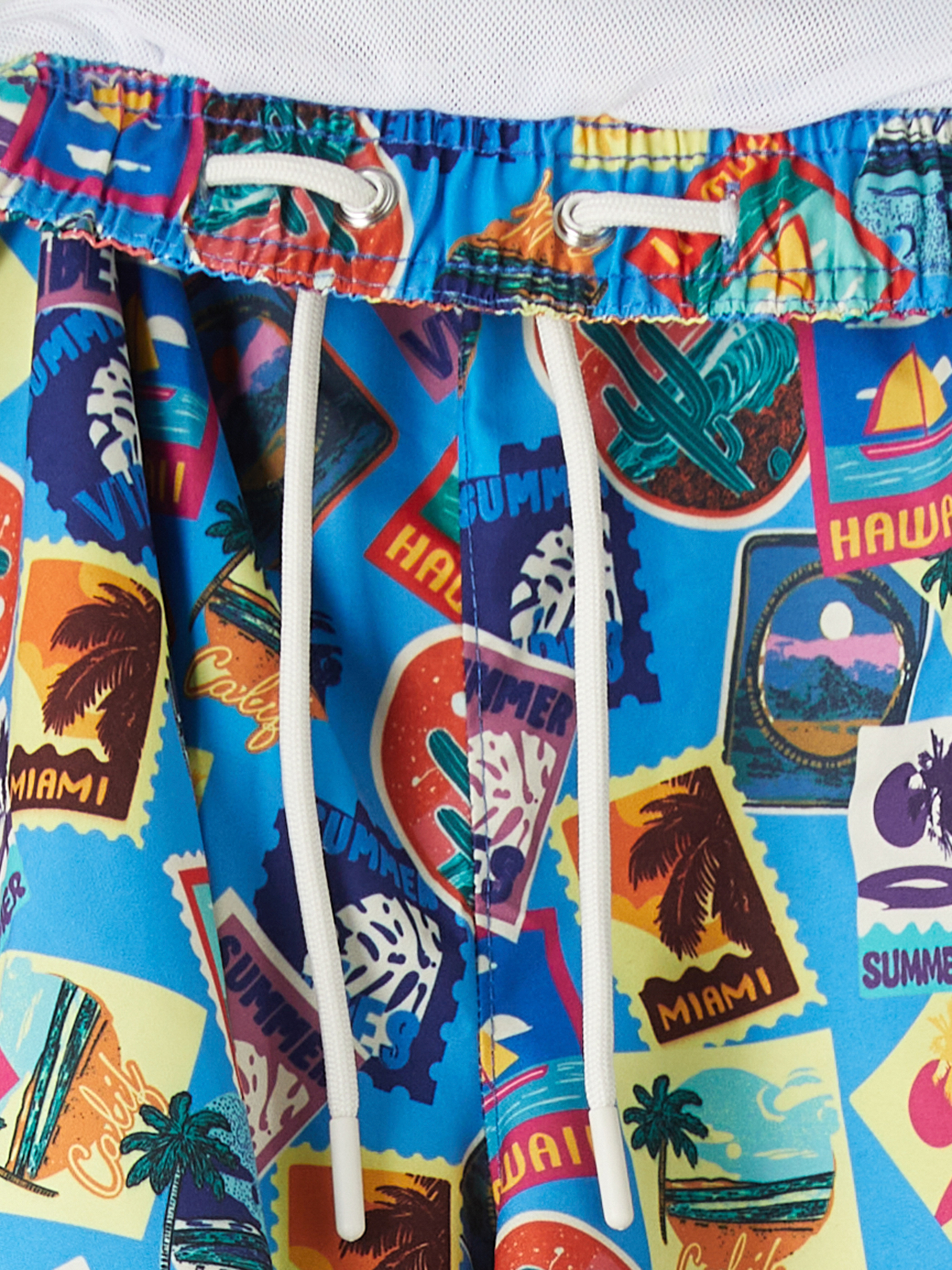 LCW SWIMWEAR Kısa Boy Desenli Erkek Deniz Şortu görsel 8