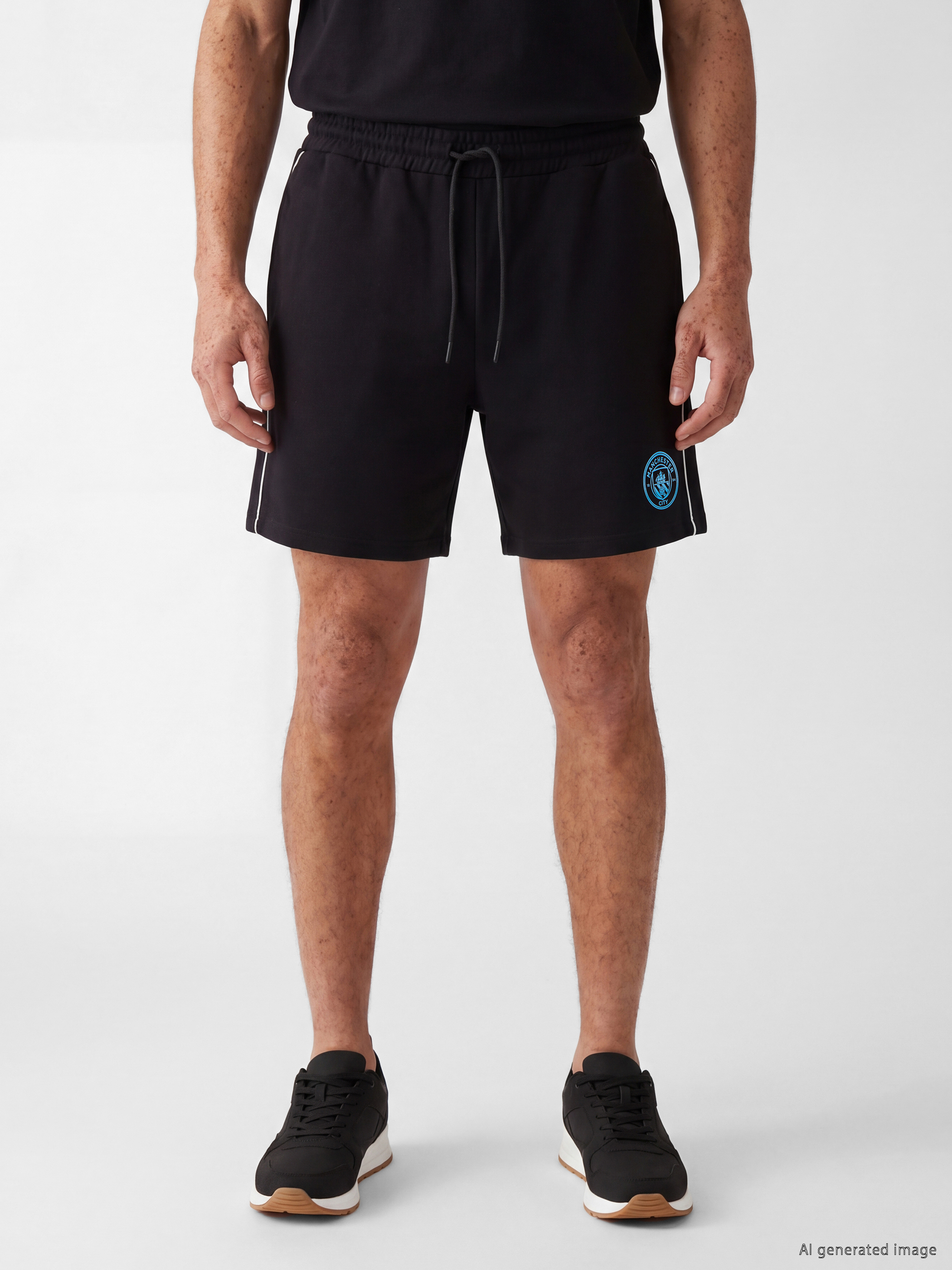 XSIDE ACTIVE Rahat Kalıp Manchester City Baskılı Erkek Spor Şort görsel 2
