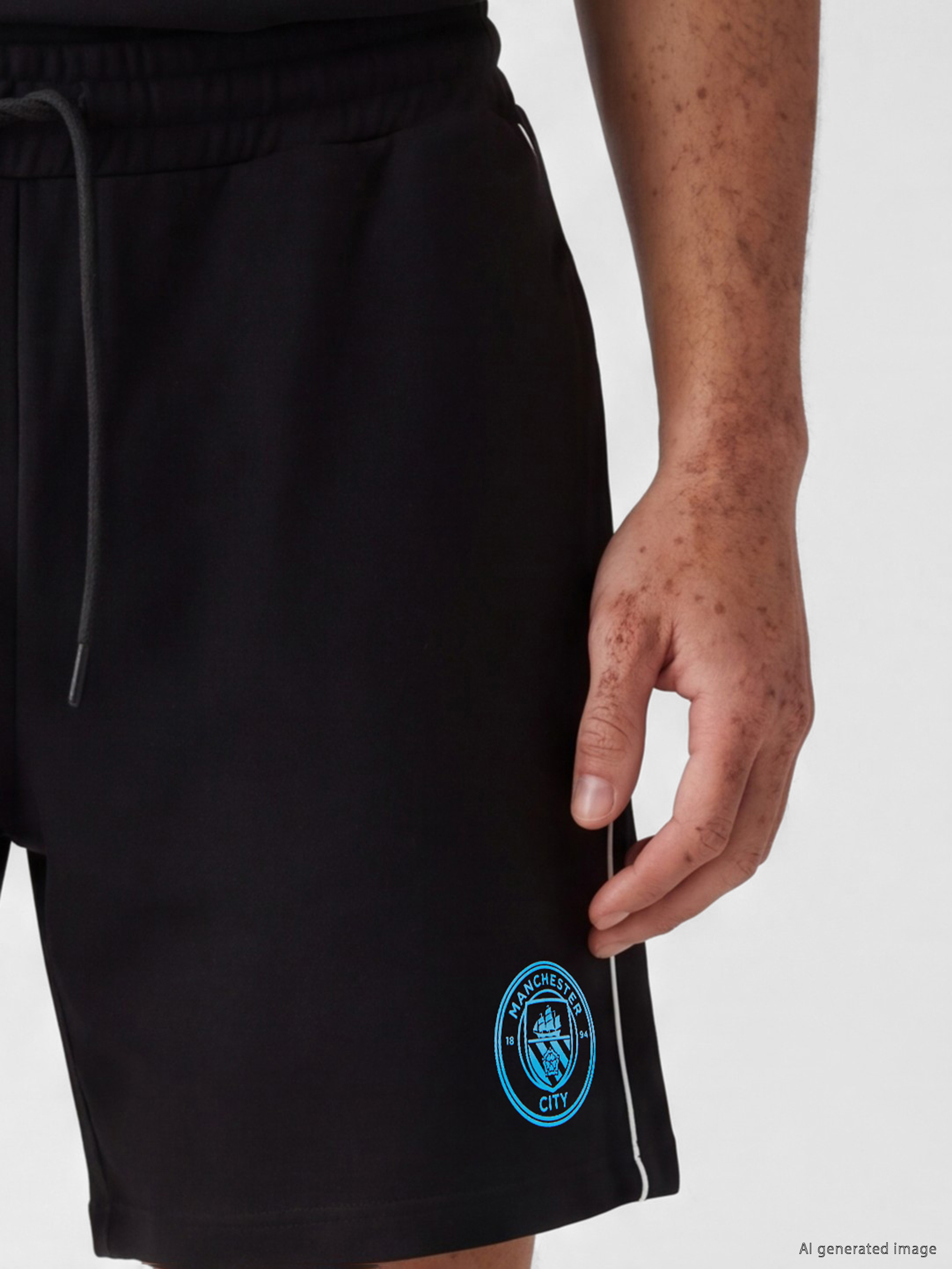 XSIDE ACTIVE Rahat Kalıp Manchester City Baskılı Erkek Spor Şort görsel 3
