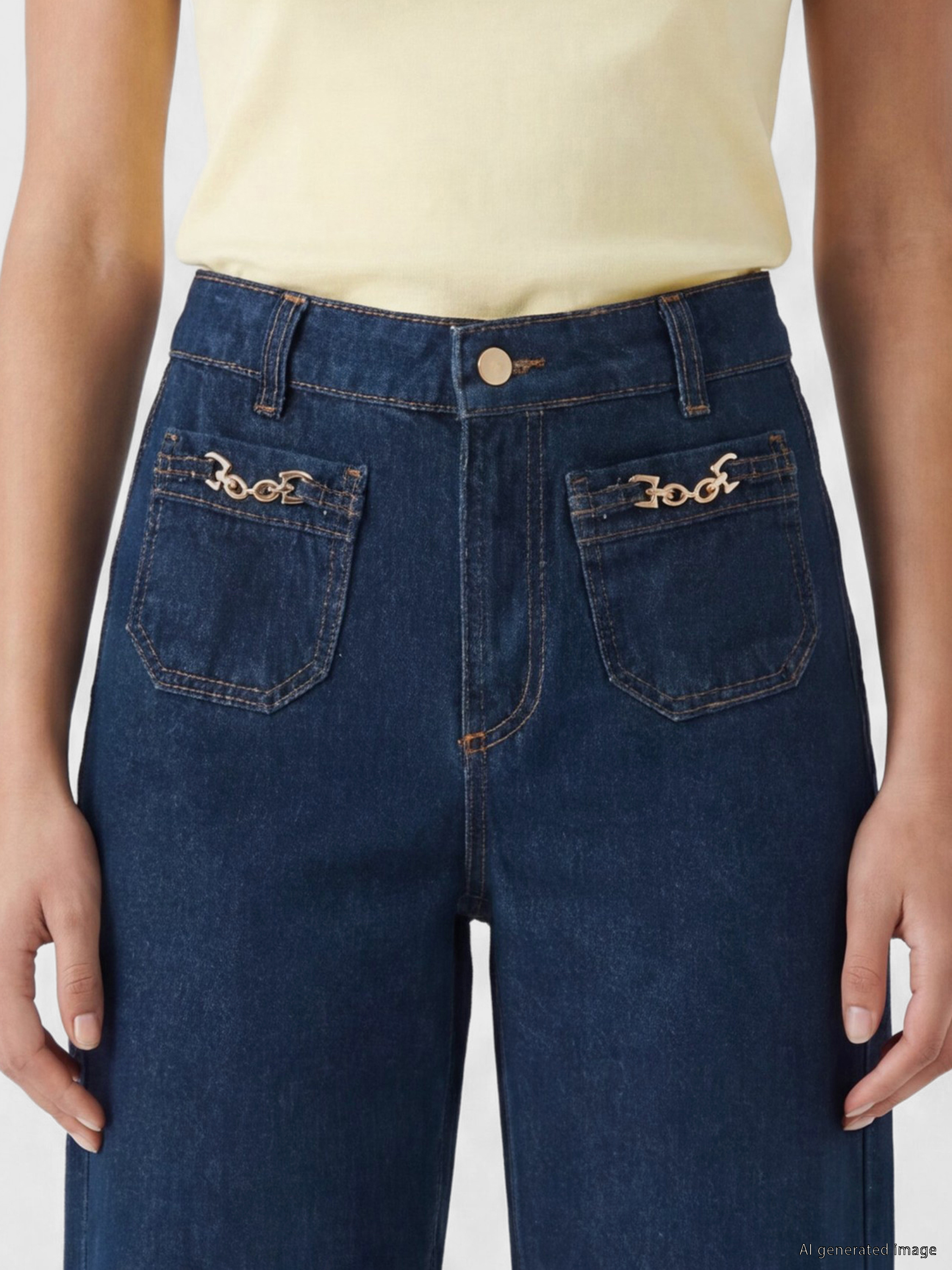 LCW Jeans Wideleg Kadın Jean Pantolon görsel 3