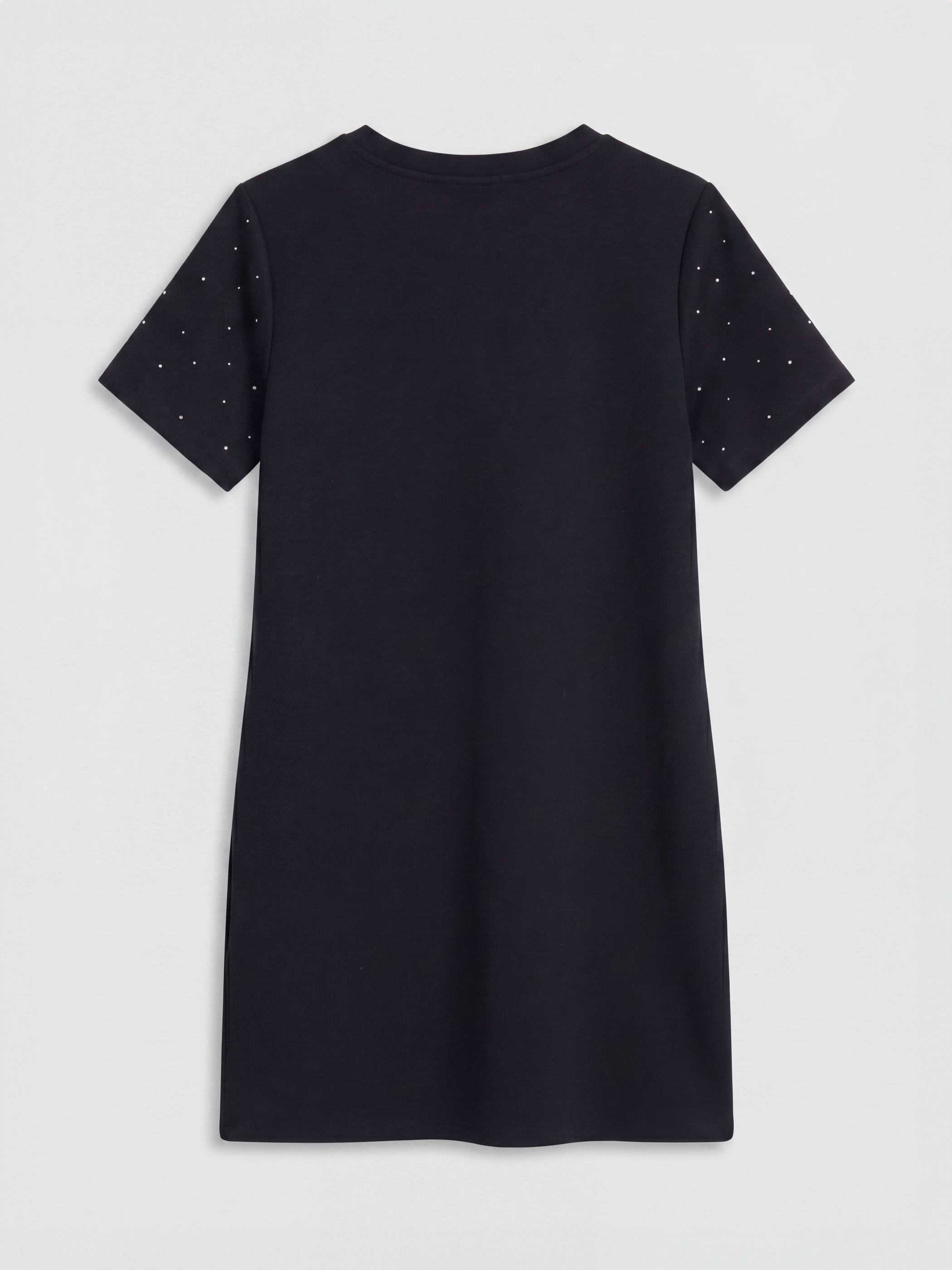 LCW Comfort Bisiklet Yaka Taşlı Mini Elbise görsel 5