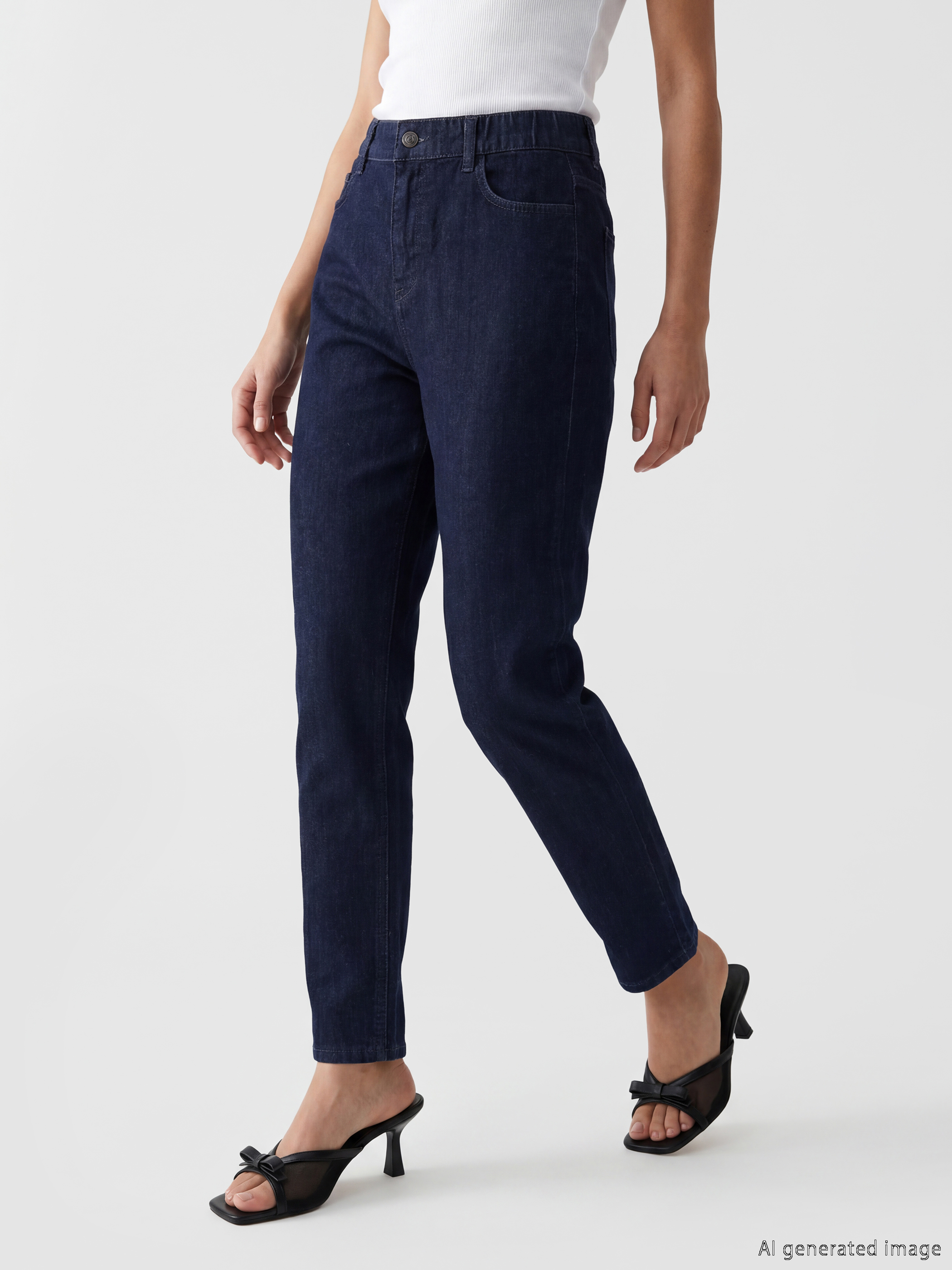 LCW Grace Straight Fit Kadın Jean Pantolon görsel 2