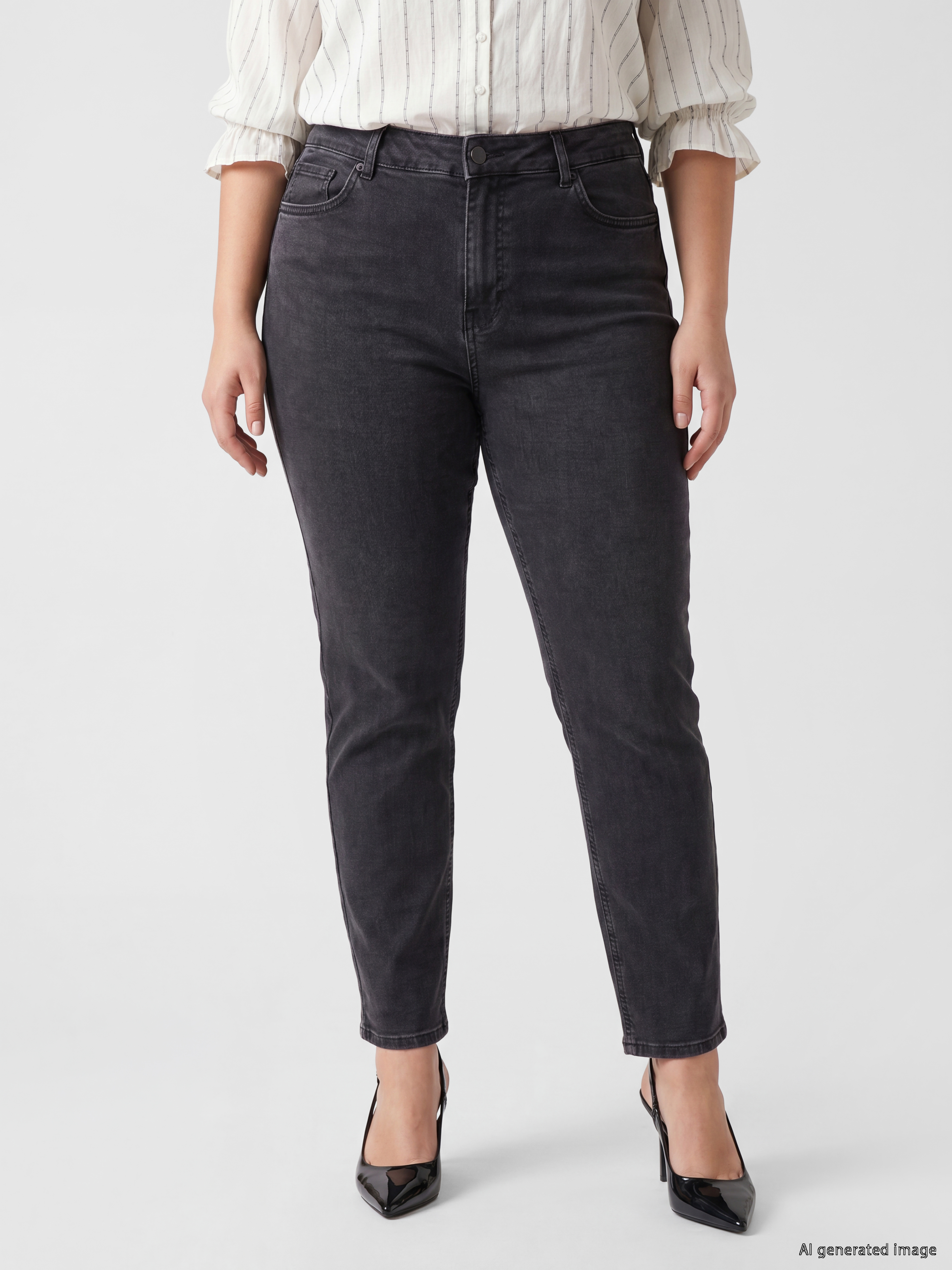 LCW Grace Straight Fit Kadın Jean Pantolon görsel 2