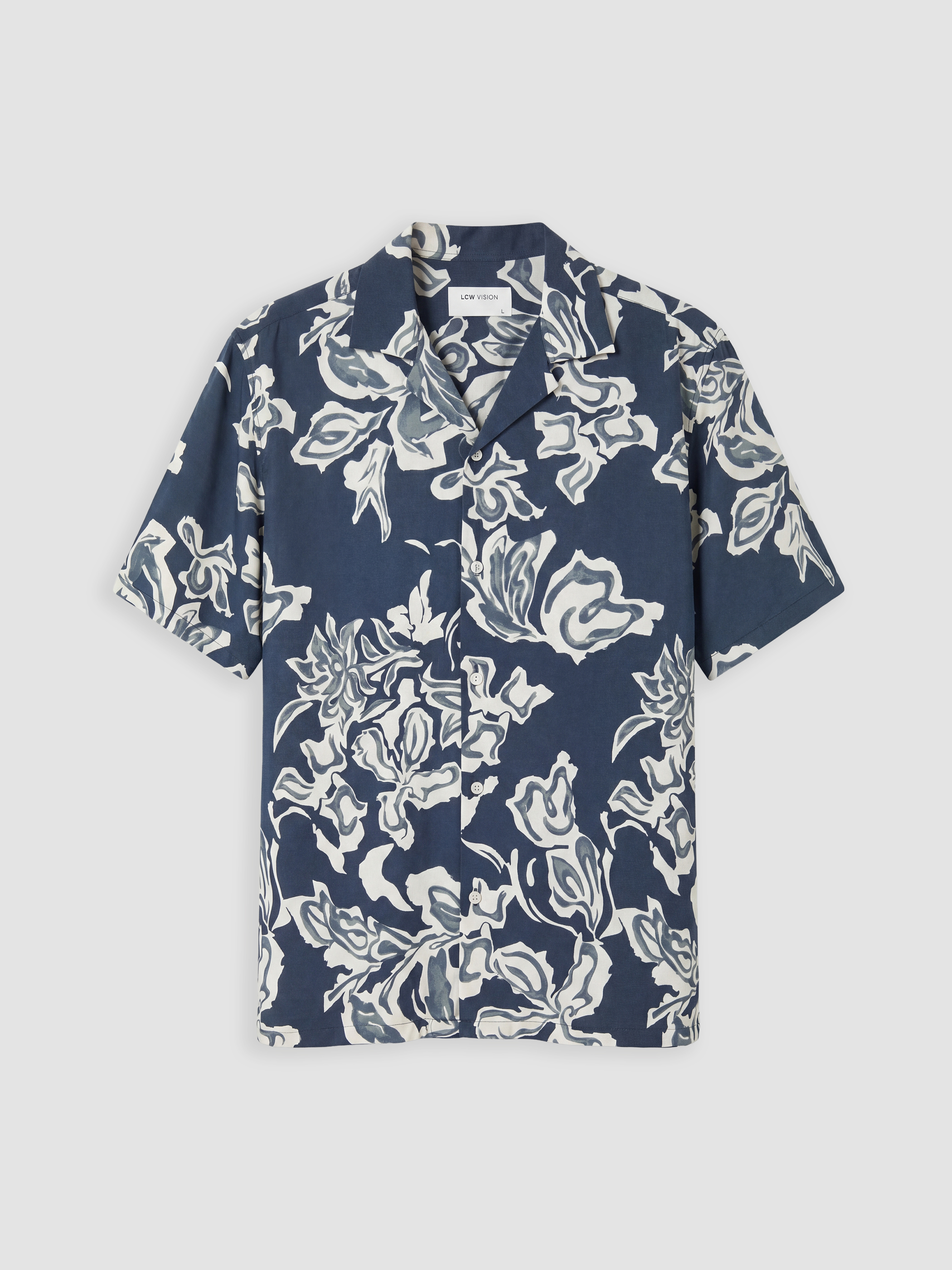 LCW Vision Regular Fit Desenli Erkek Gömlek görsel 5
