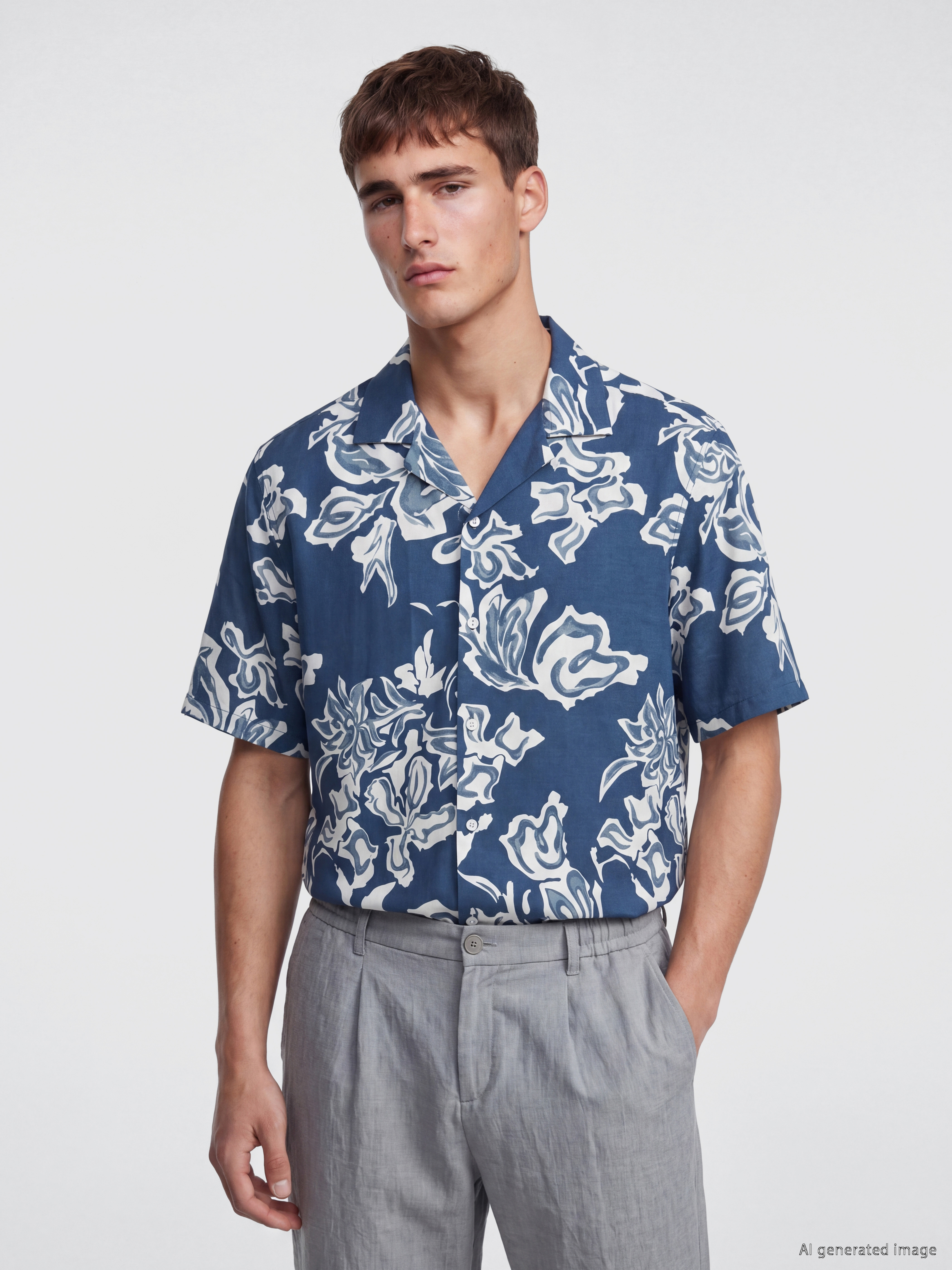 LCW Vision Regular Fit Desenli Erkek Gömlek