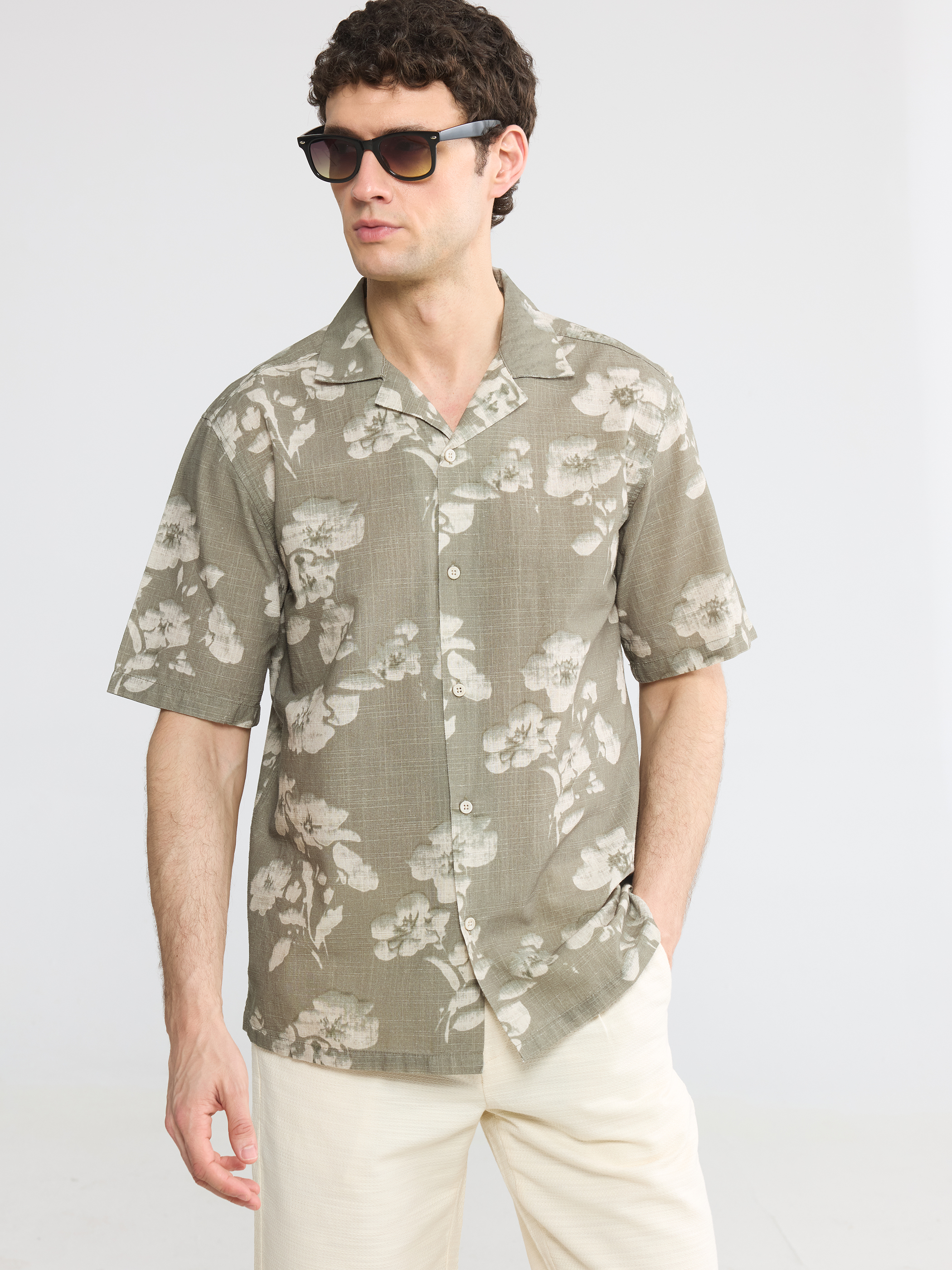 LCW Vision Regular Fit Desenli Erkek Gömlek görsel 3