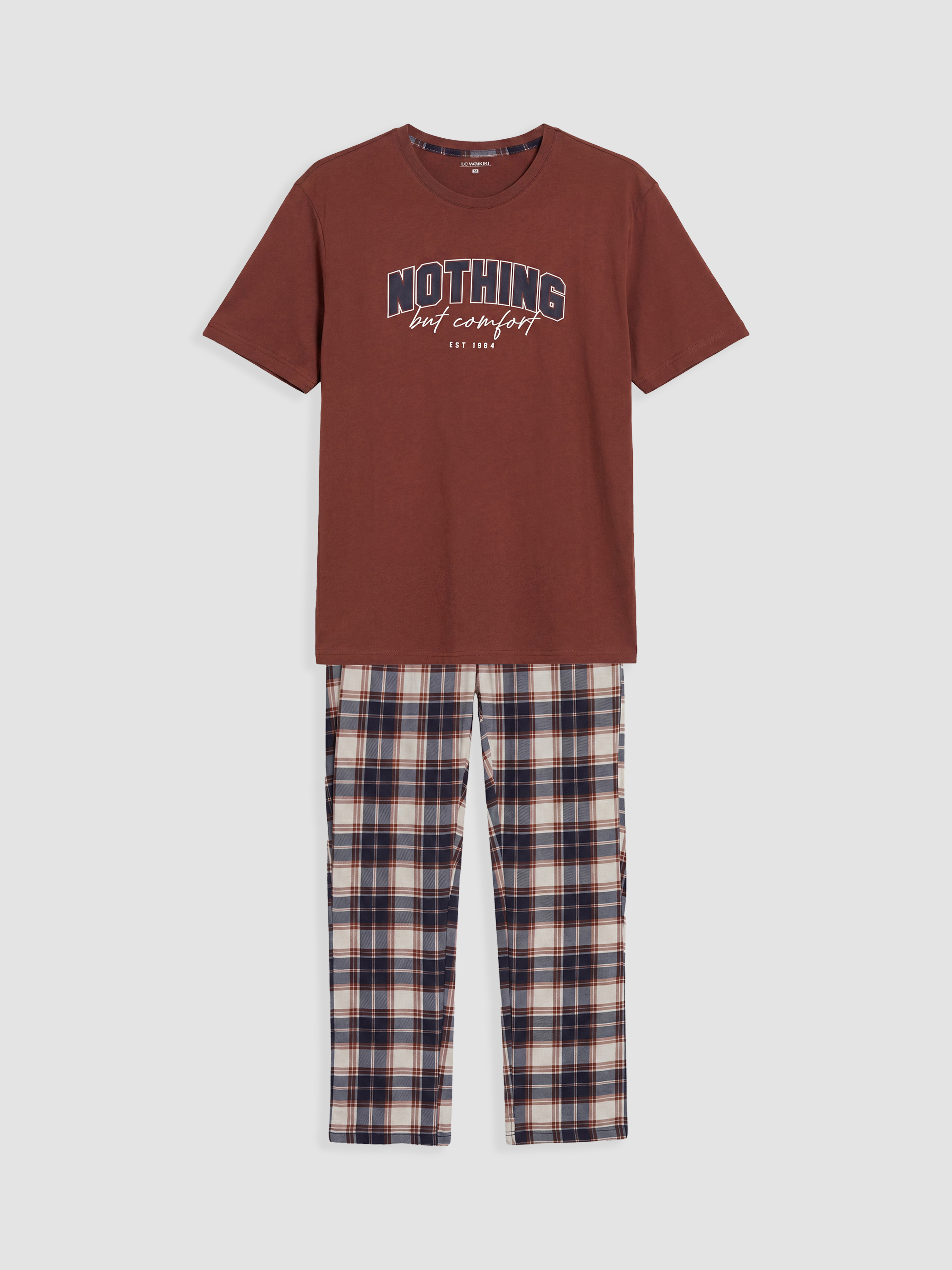 LC WAIKIKI Regular Fit Baskılı Erkek Pijama Takımı görsel 5
