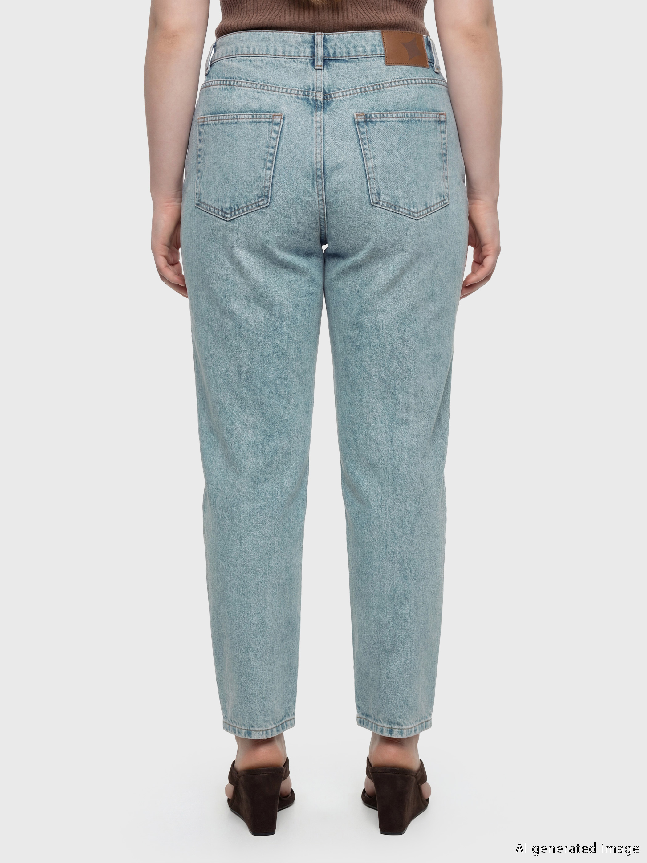 Soulife Slim Mom Kadın Jean Pantolon görsel 4