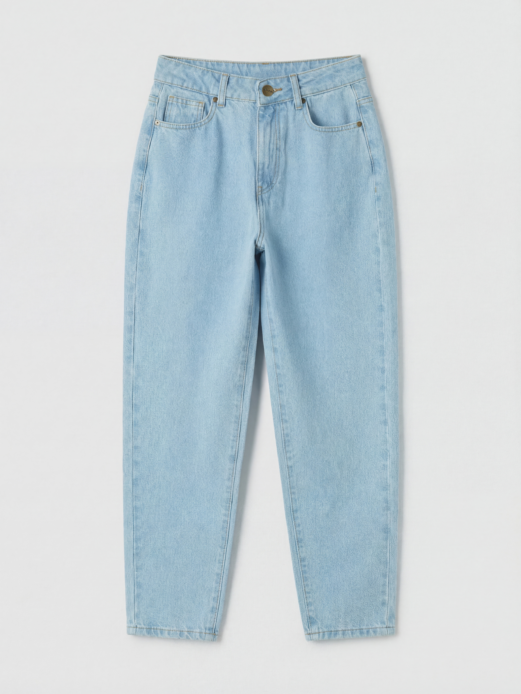 Soulife Yüksek Bel Mom Fit Kadın Jean Pantolon görsel 5