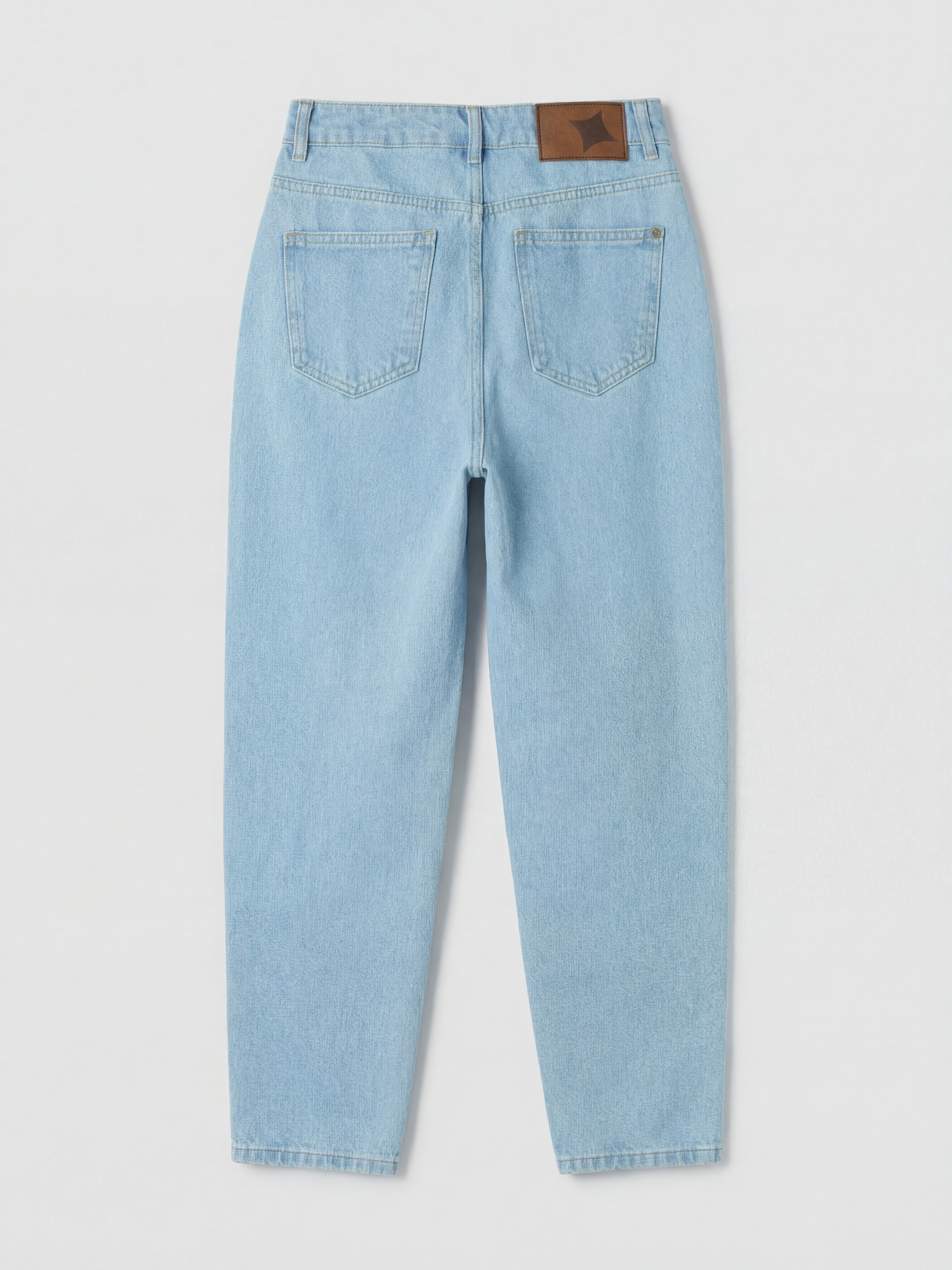 Soulife Yüksek Bel Mom Fit Kadın Jean Pantolon görsel 6