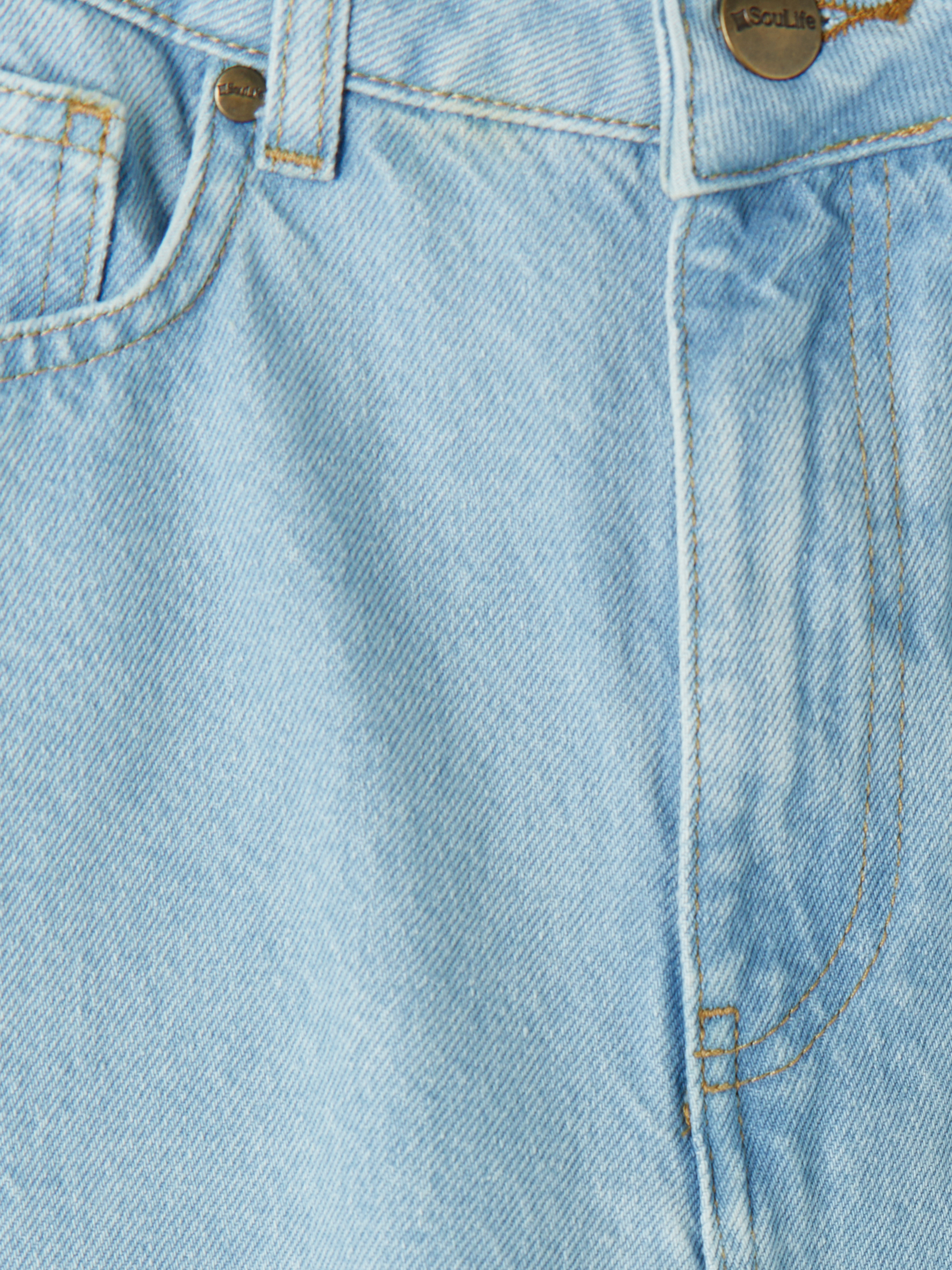 Soulife Yüksek Bel Mom Fit Kadın Jean Pantolon görsel 7