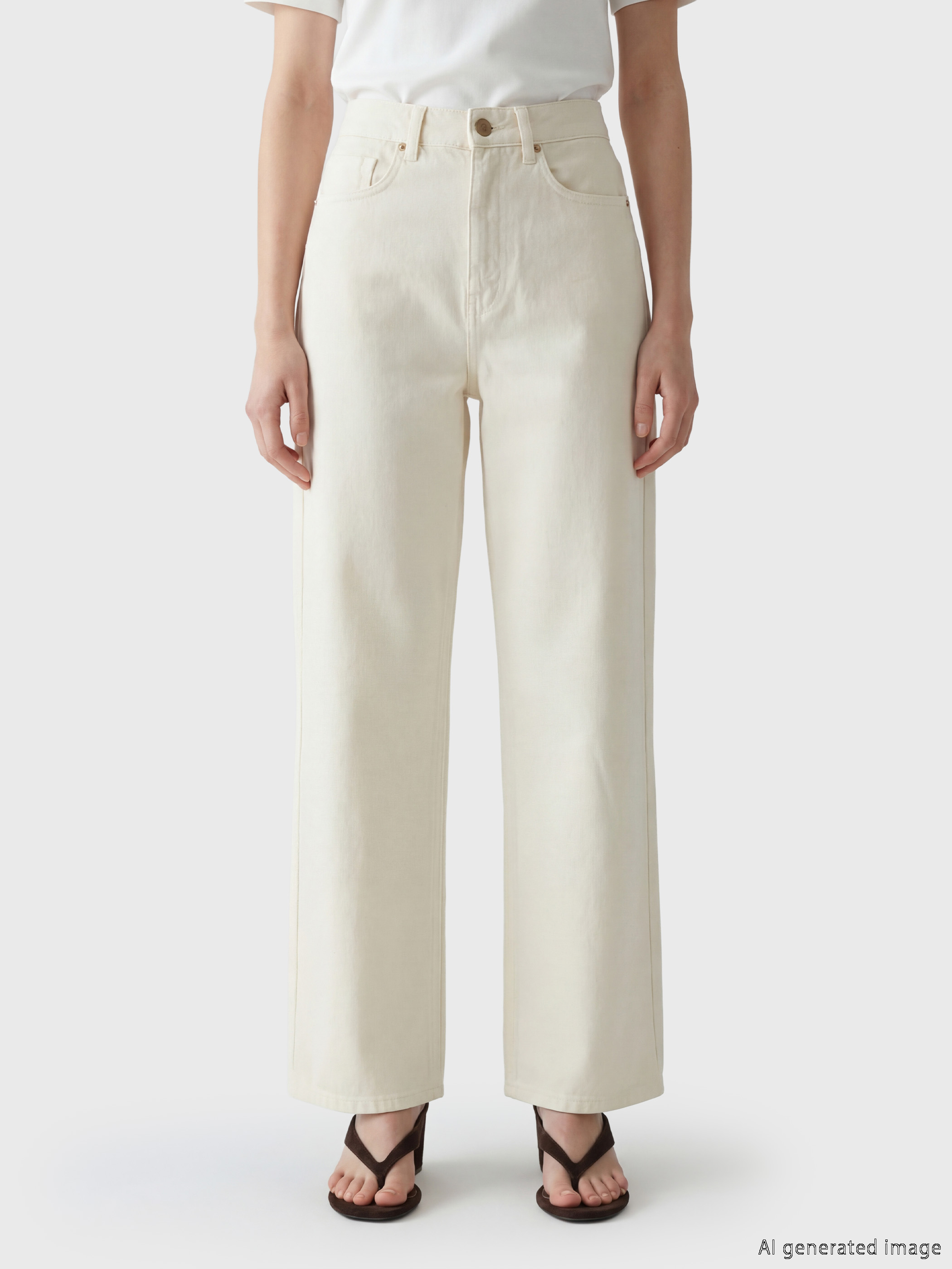 Soulife Wideleg Kadın Jean Pantolon görsel 3