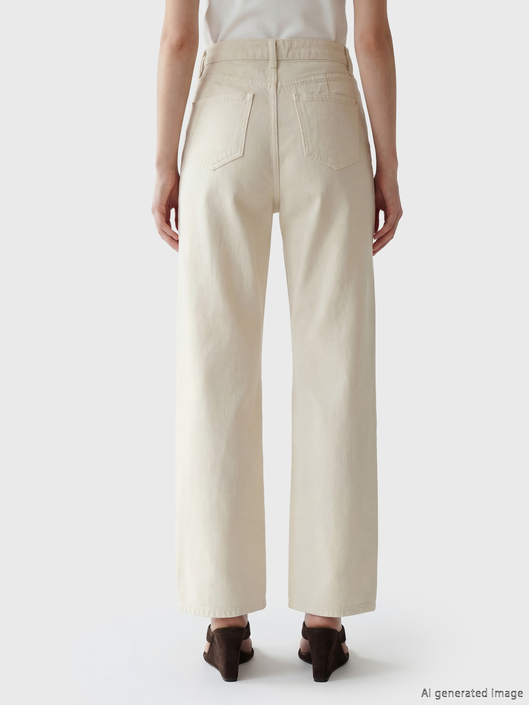 Soulife Wideleg Kadın Jean Pantolon görsel 5