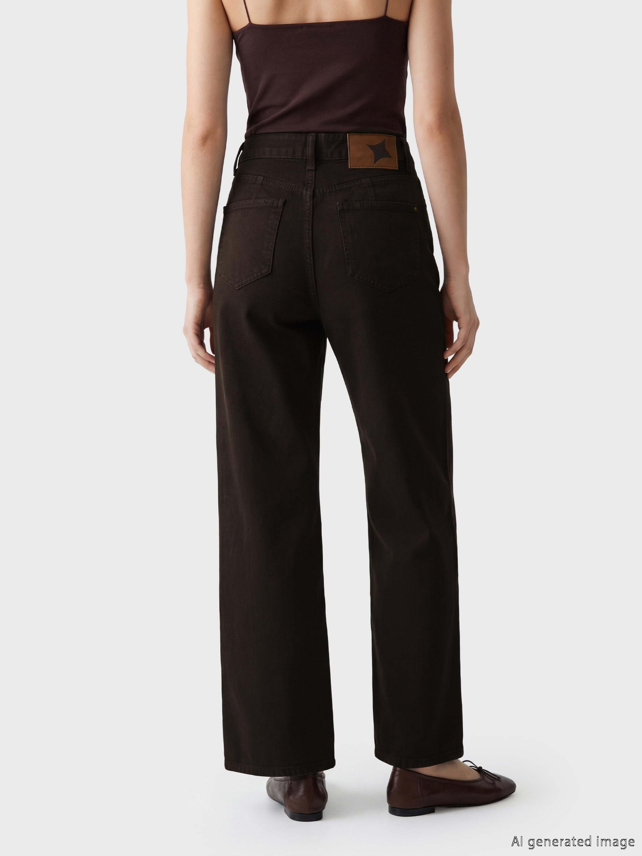 Soulife Wideleg Kadın Jean Pantolon görsel 5