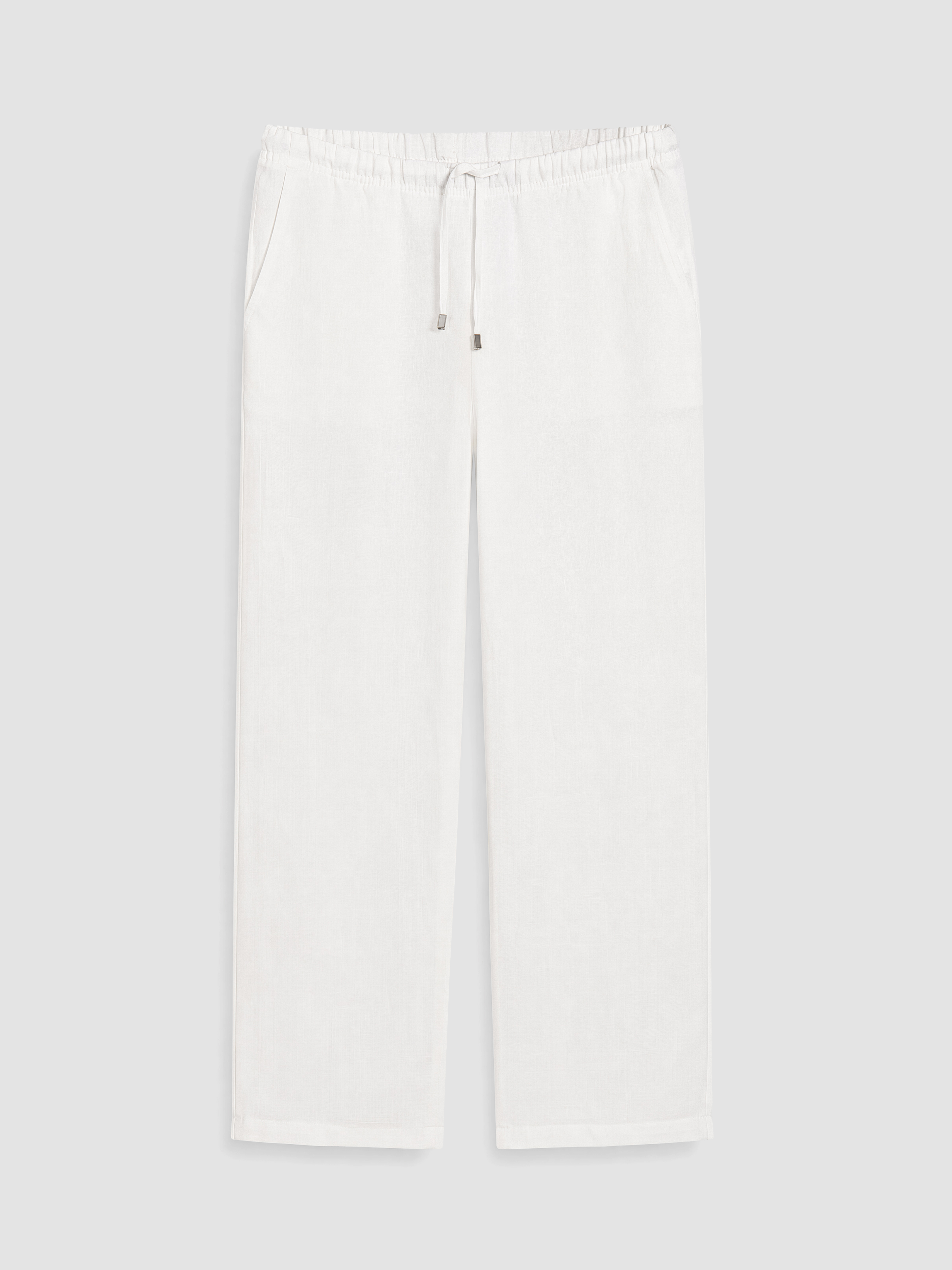 XSIDE Beli Lastikli %100 Keten Kadın Pantolon görsel 4